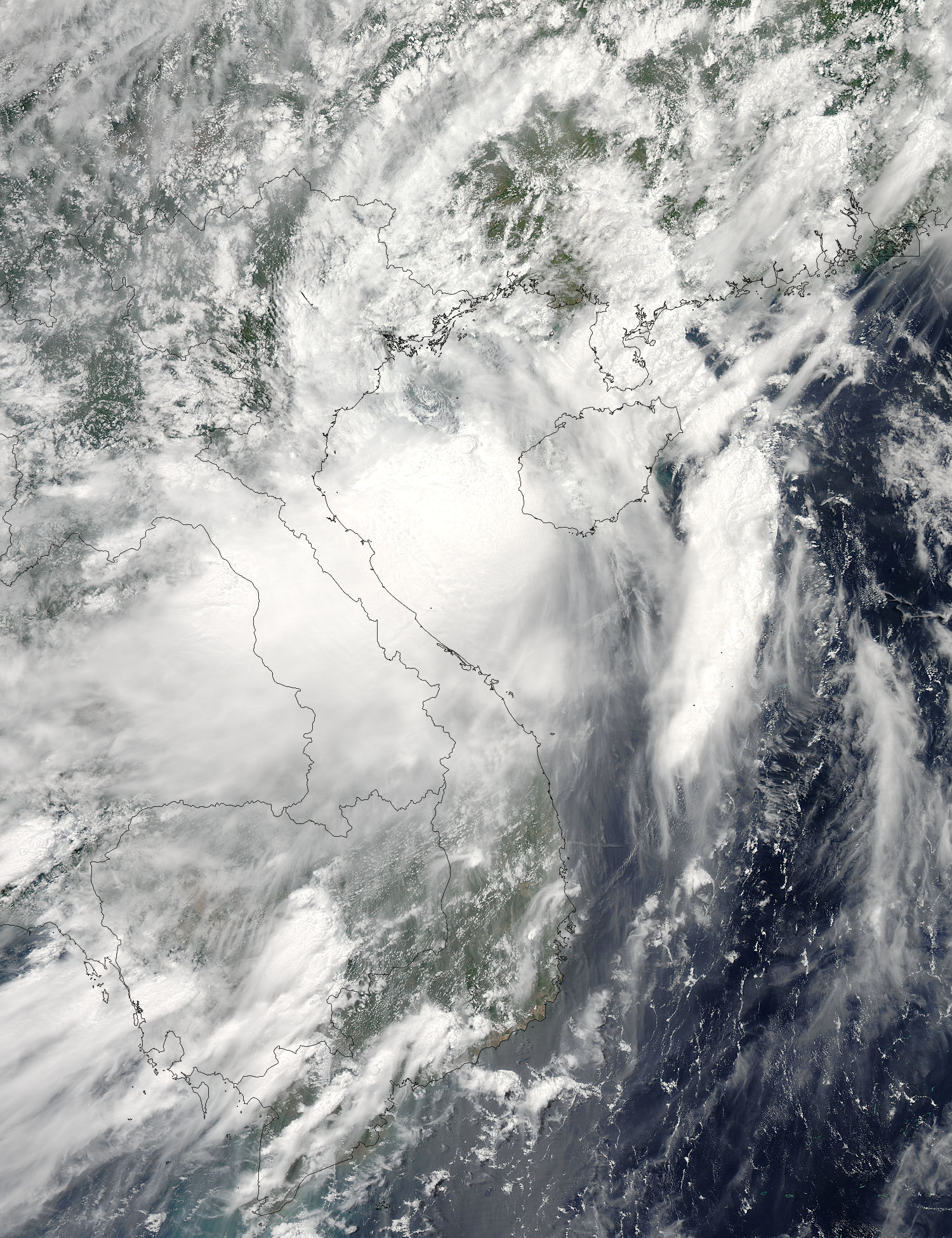 Tropical storm Conson (03W) approaching Vietnam - related image preview