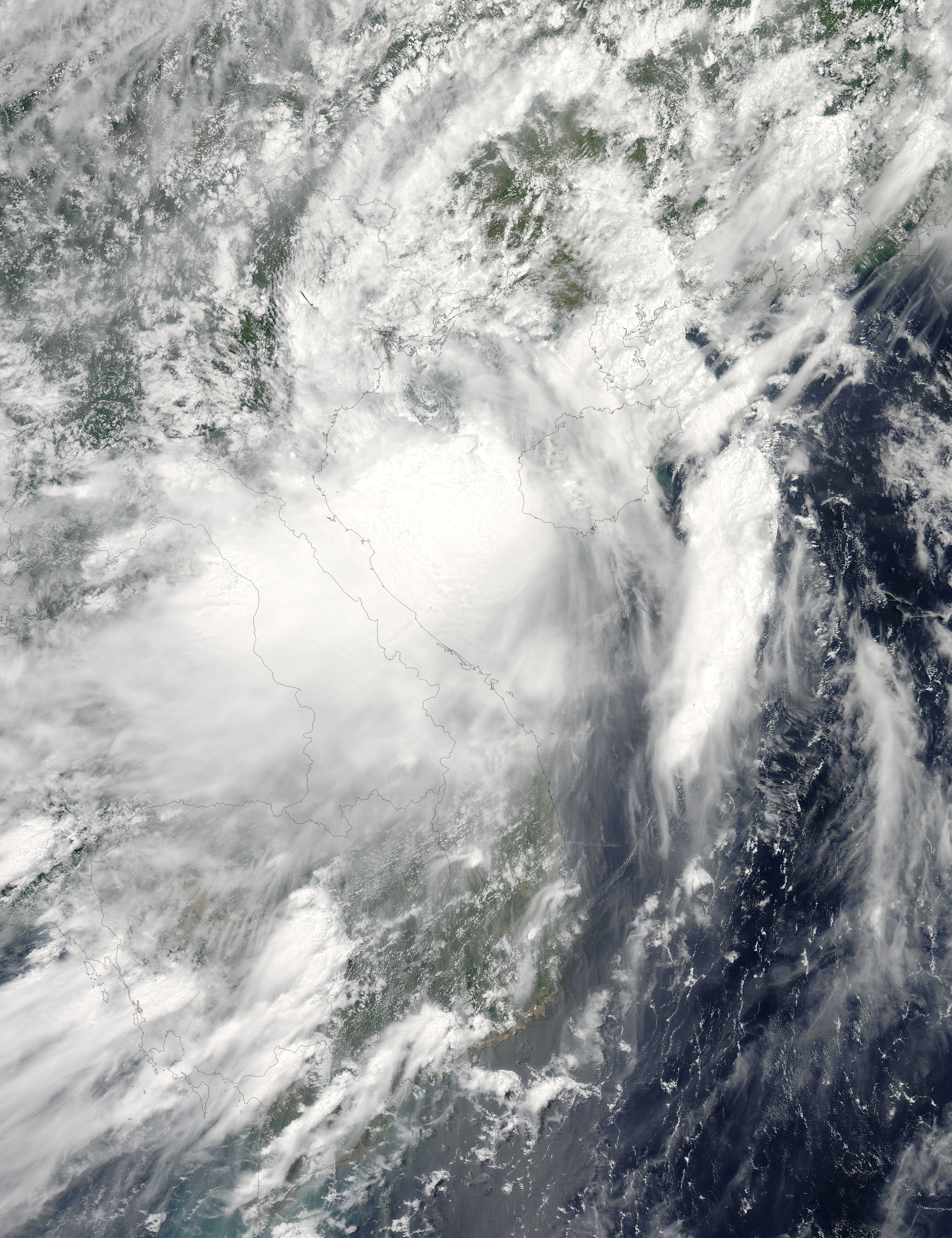 Tropical storm Conson (03W) approaching Vietnam - related image preview