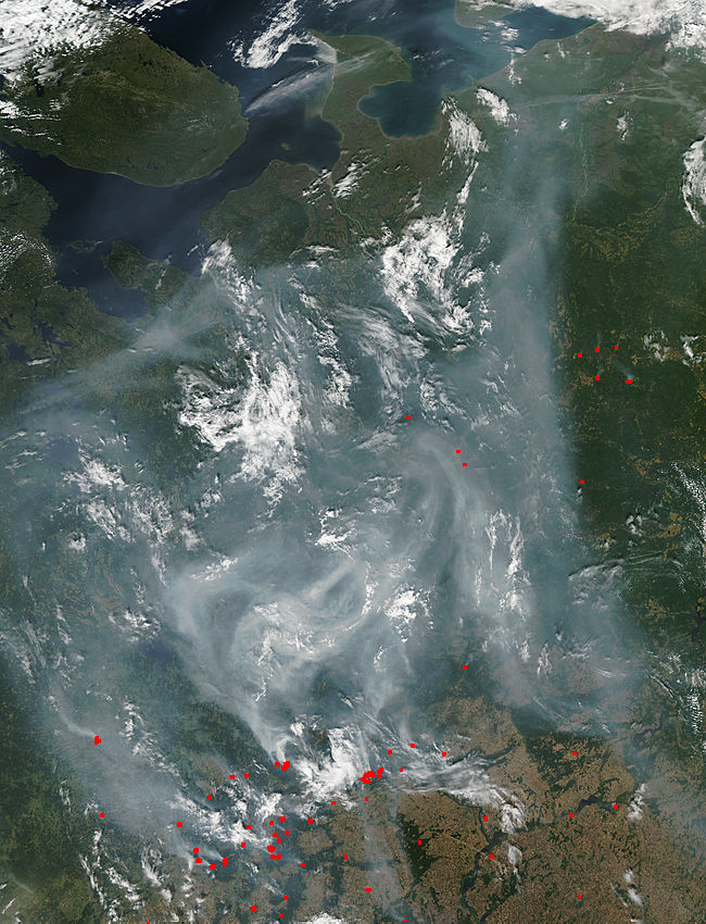 Smoke and fires in western Russia - related image preview