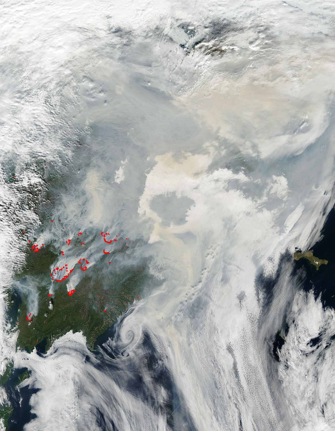Smoke and fires in eastern Siberia - related image preview