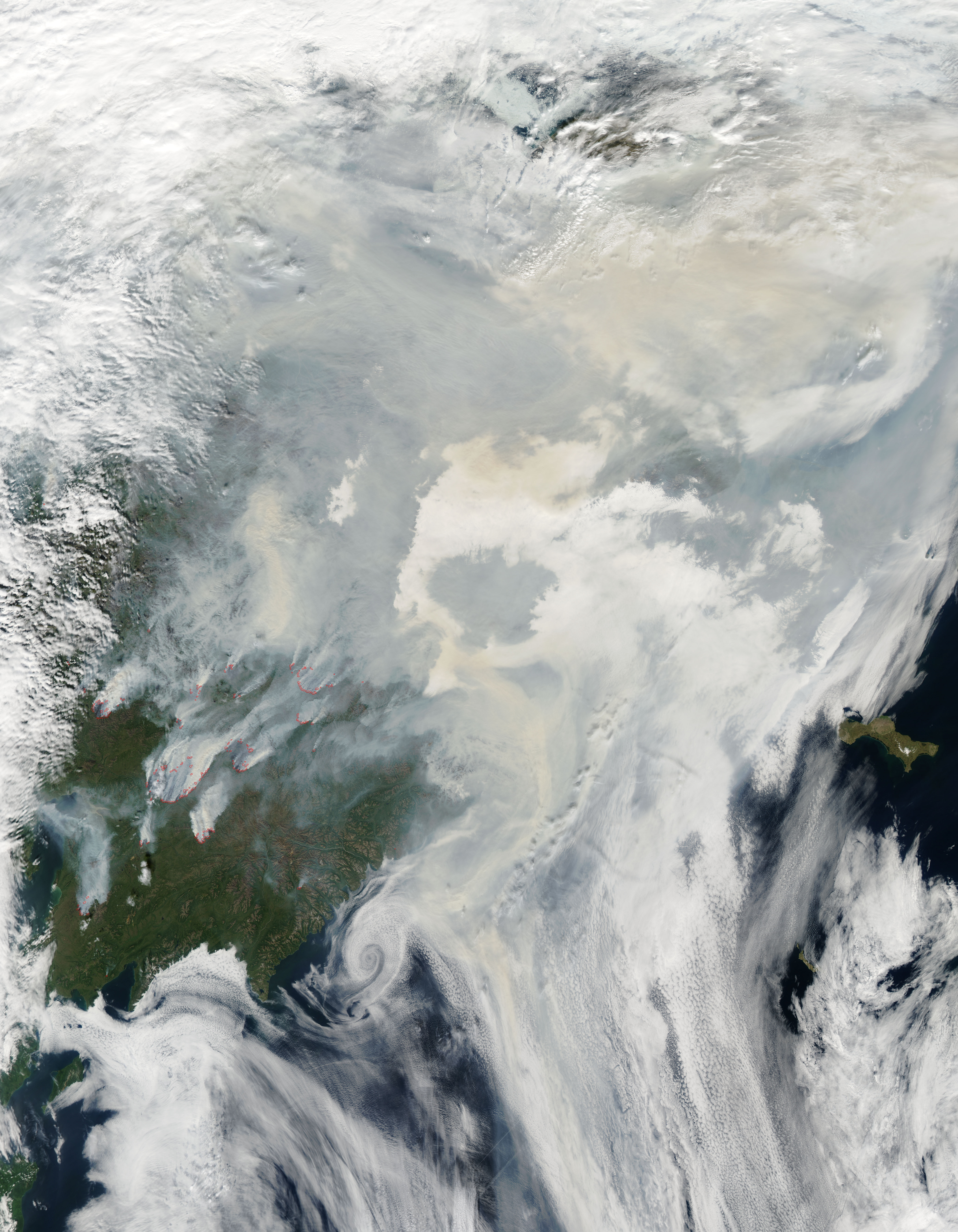 Smoke and fires in eastern Siberia - related image preview
