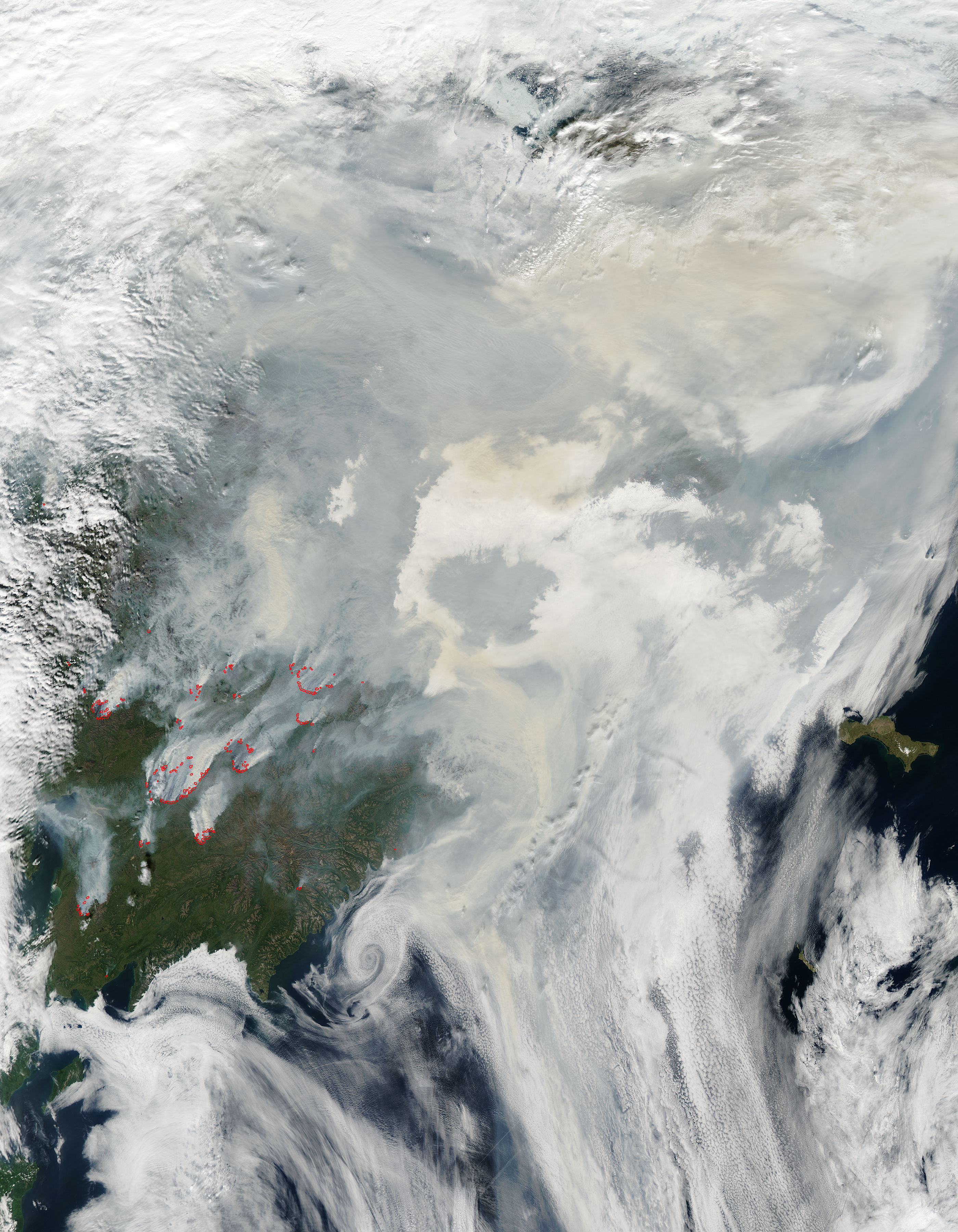Smoke and fires in eastern Siberia - related image preview