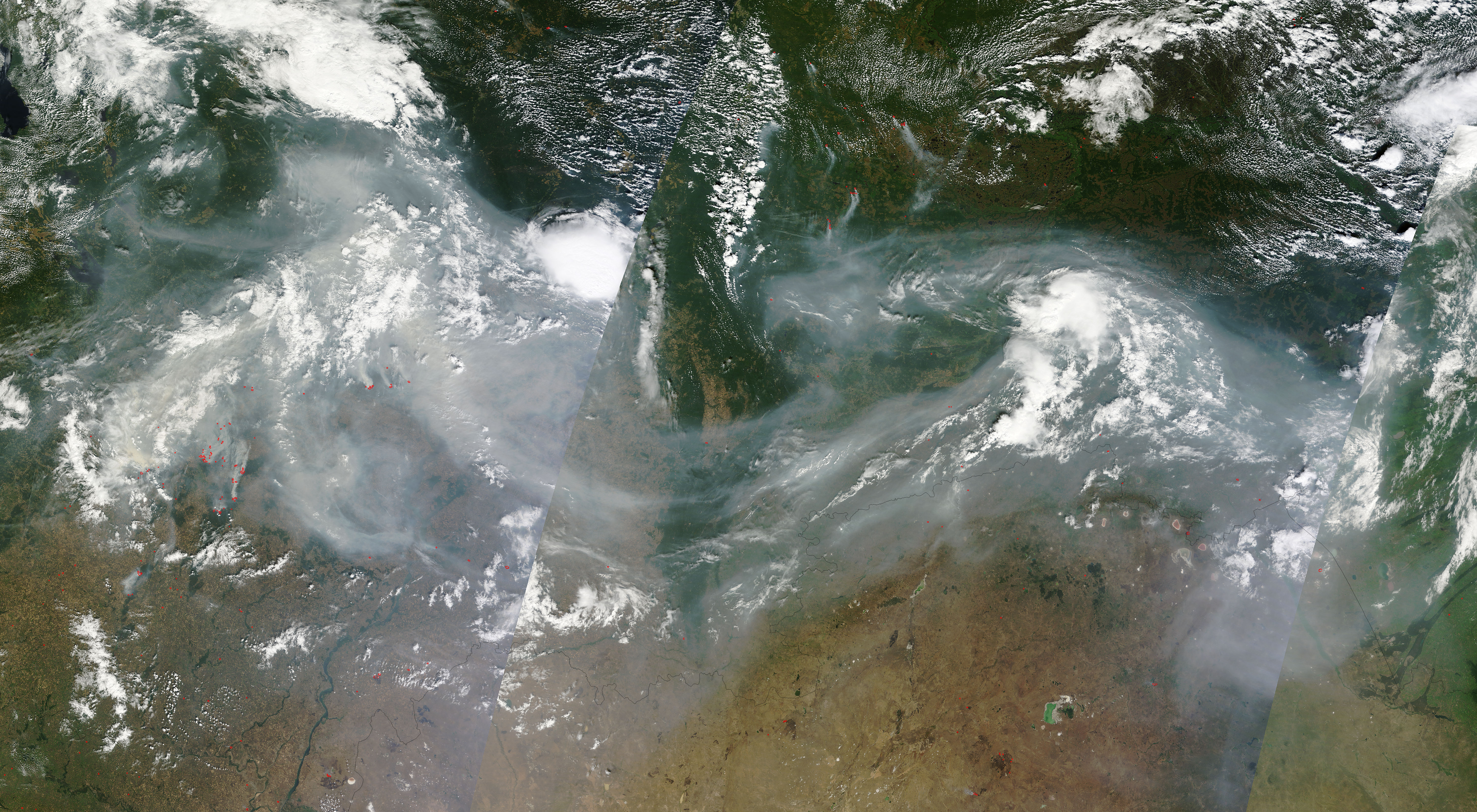 Smoke and fires across western Russia - related image preview
