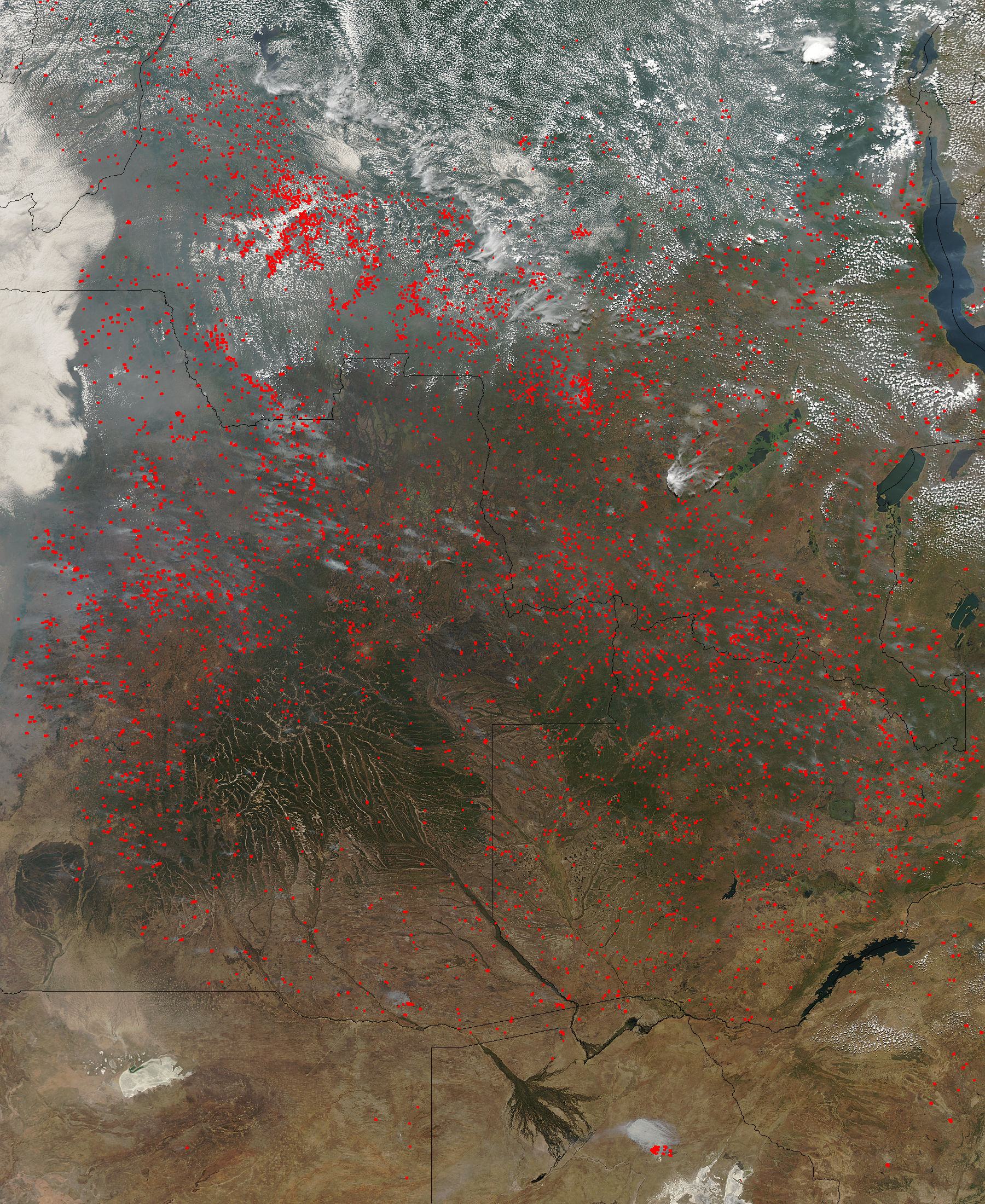 Fires across Central Africa - related image preview