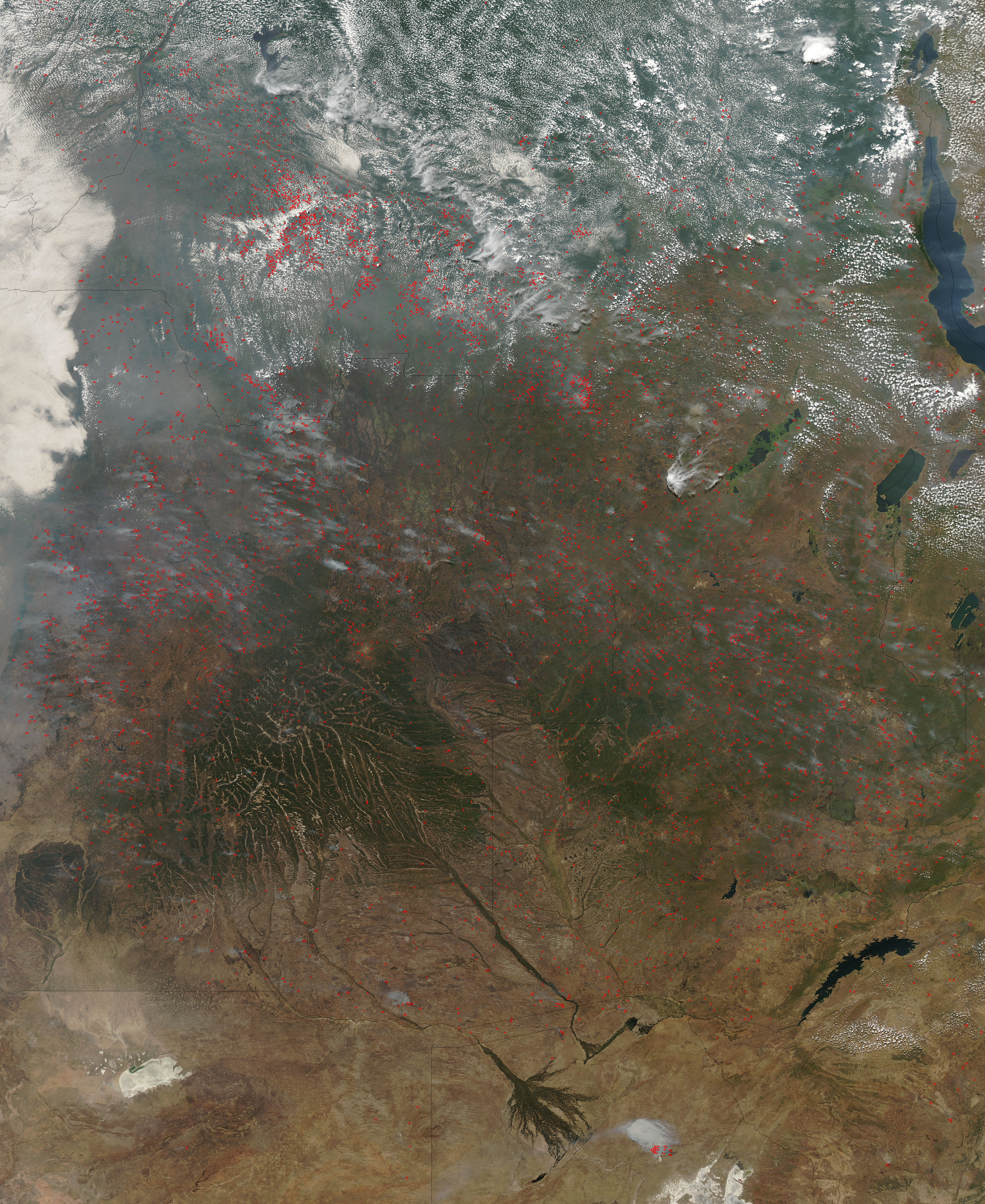 Fires across Central Africa - related image preview