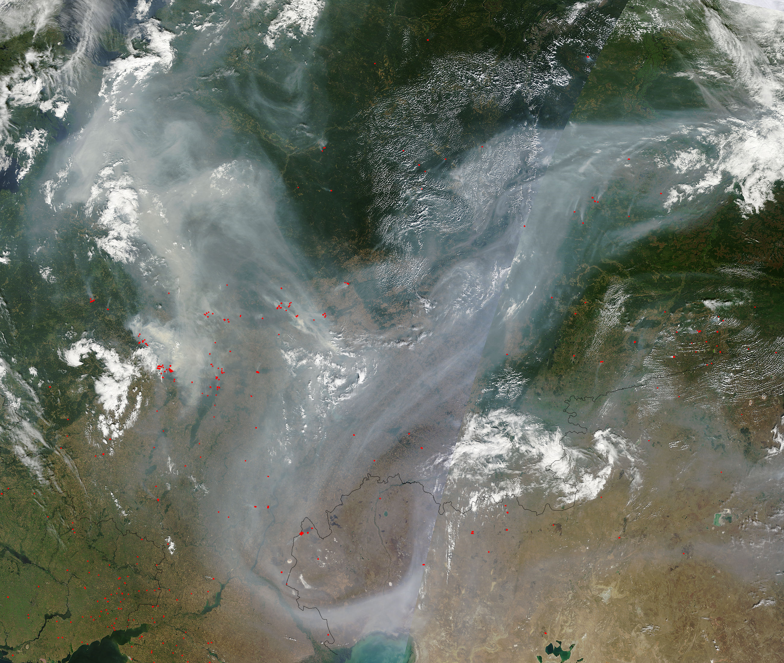 Smoke and fires across western Russia - related image preview