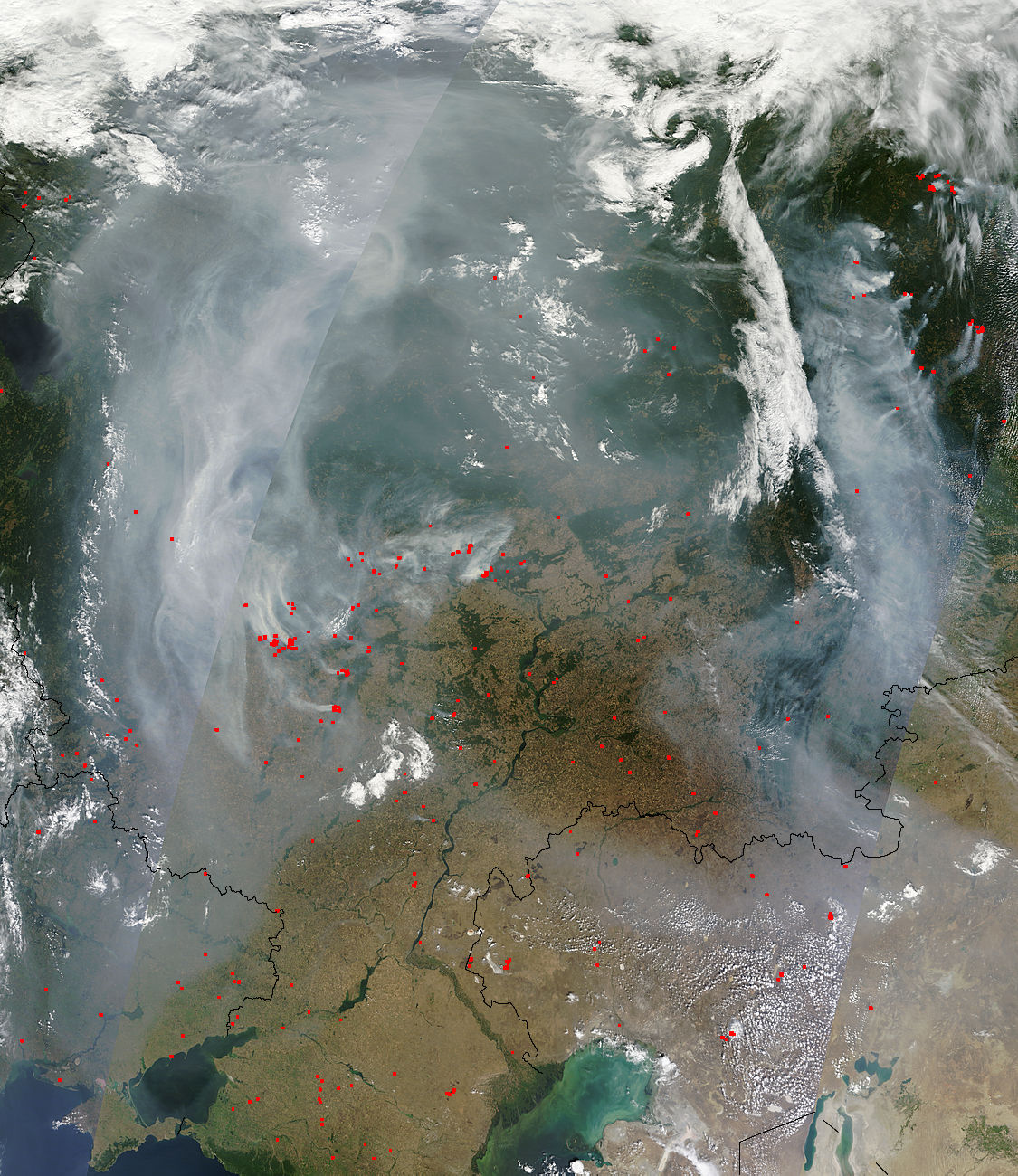 Smoke and fires across western Russia - related image preview