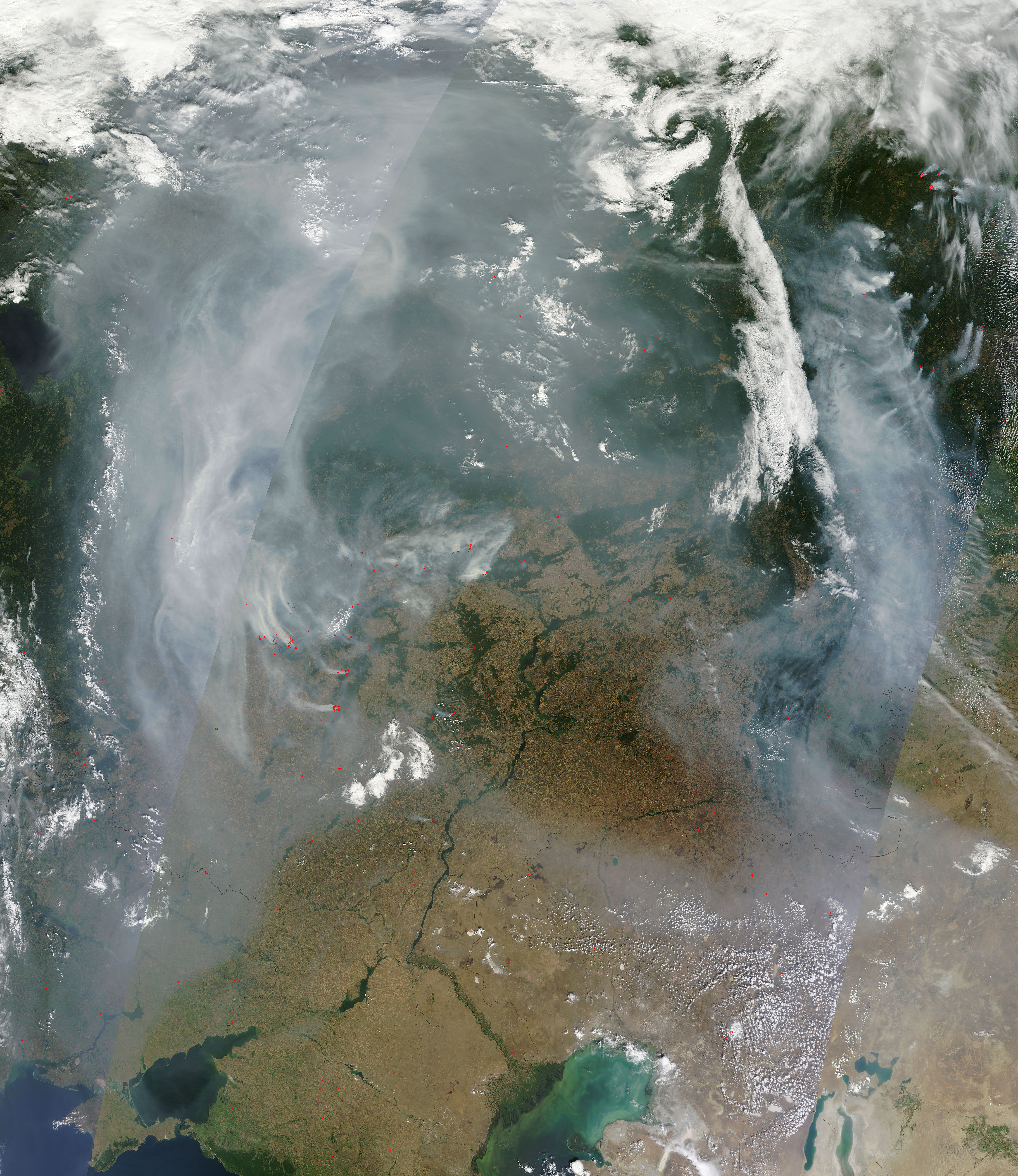 Smoke and fires across western Russia - related image preview