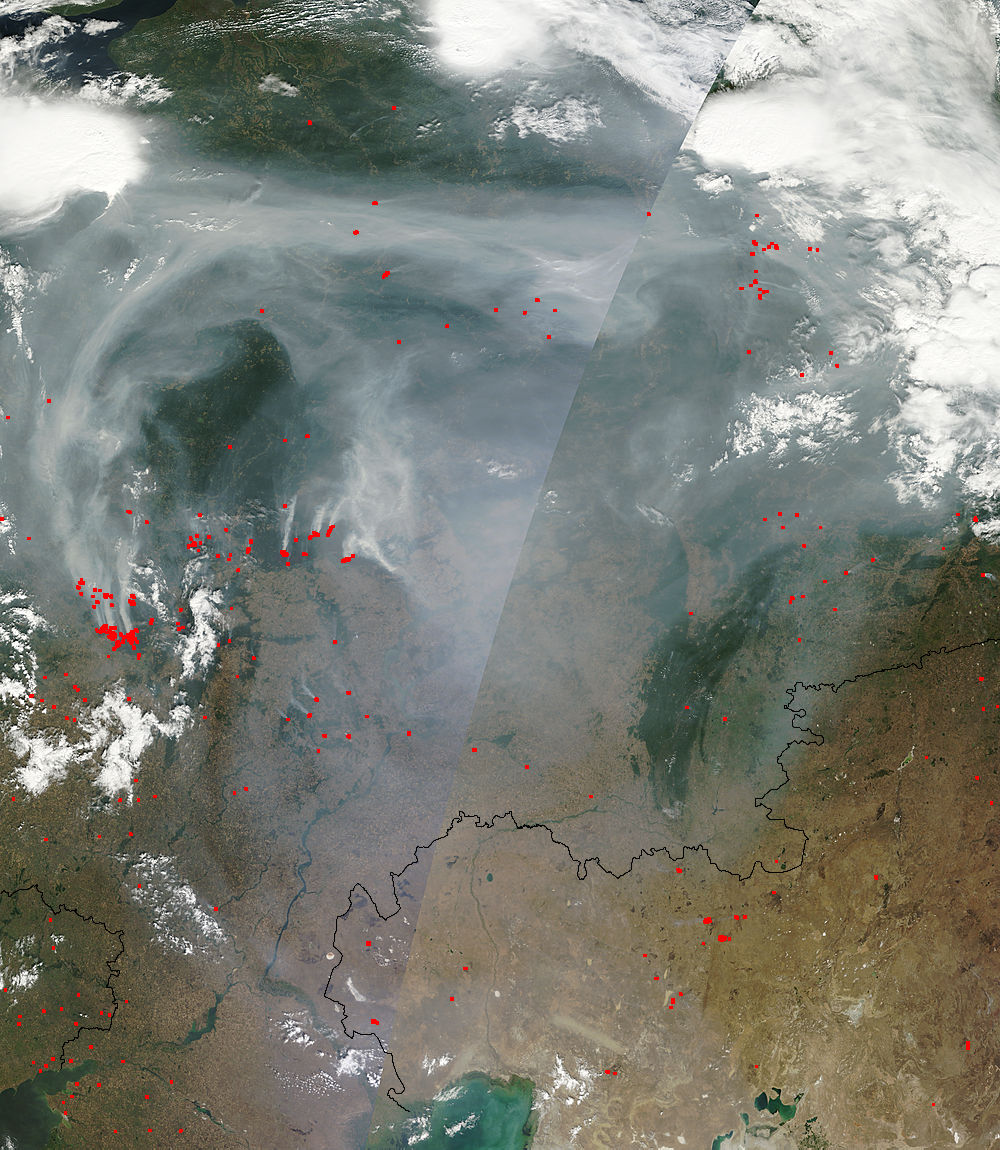Smoke and fires across western Russia - related image preview