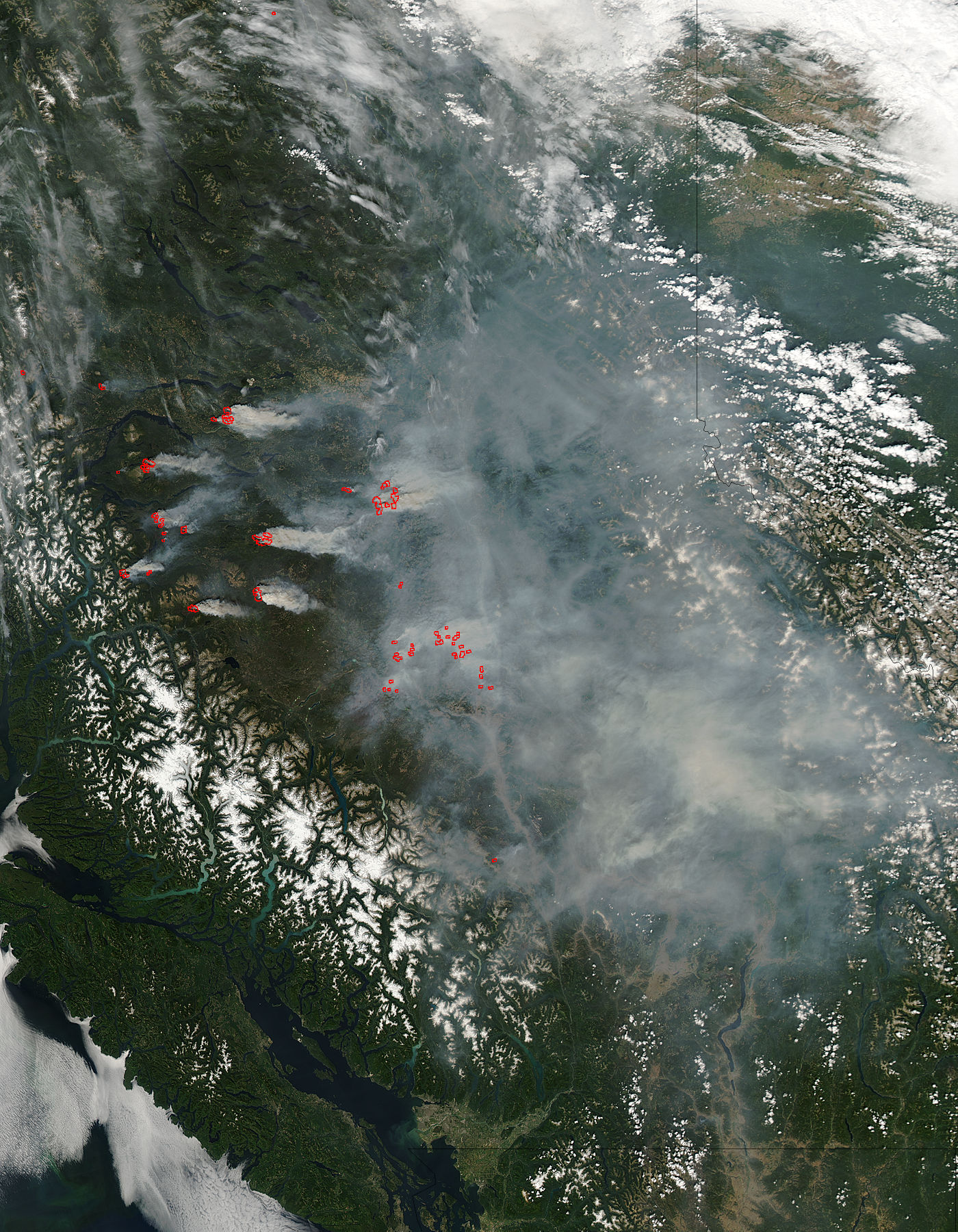 Fires and smoke in British Columbia - related image preview