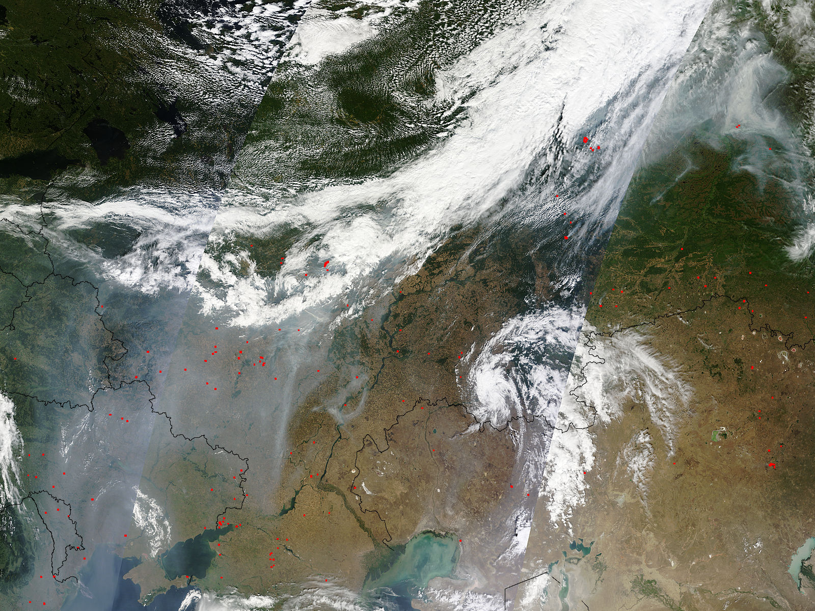Smoke and fires across western Russia - related image preview