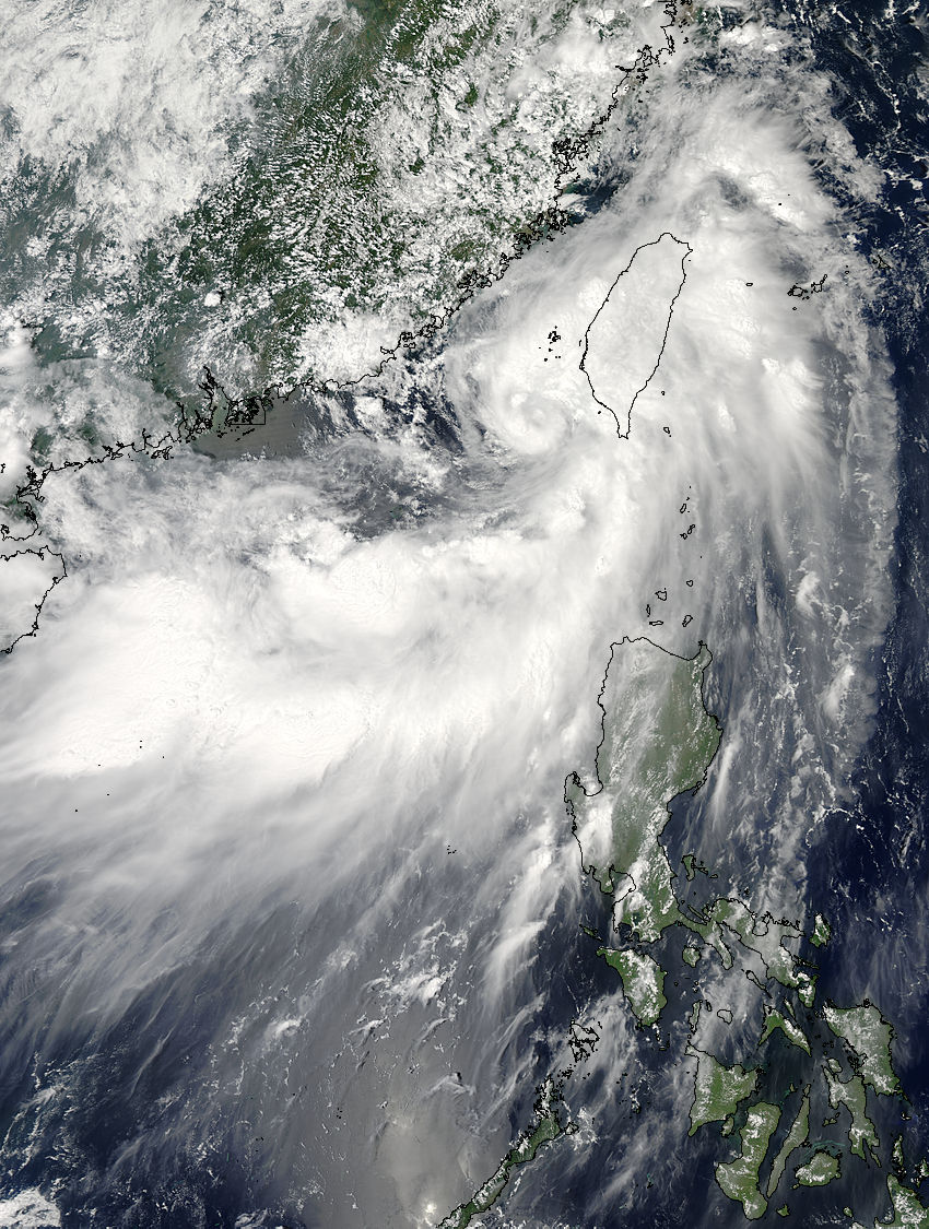 Tropical Storm Meranti (11W) over Taiwan - related image preview