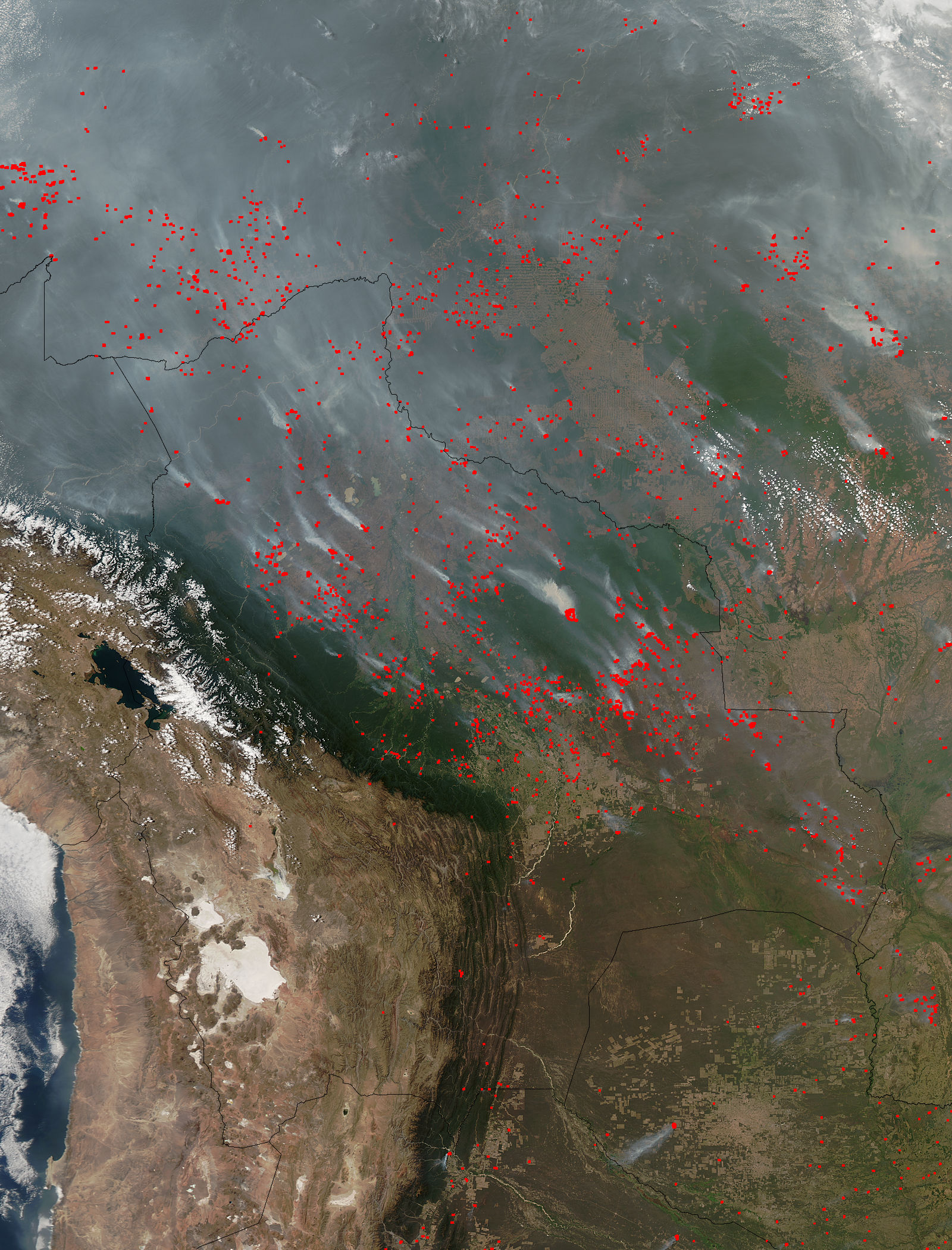 Fires and smoke in South America - related image preview