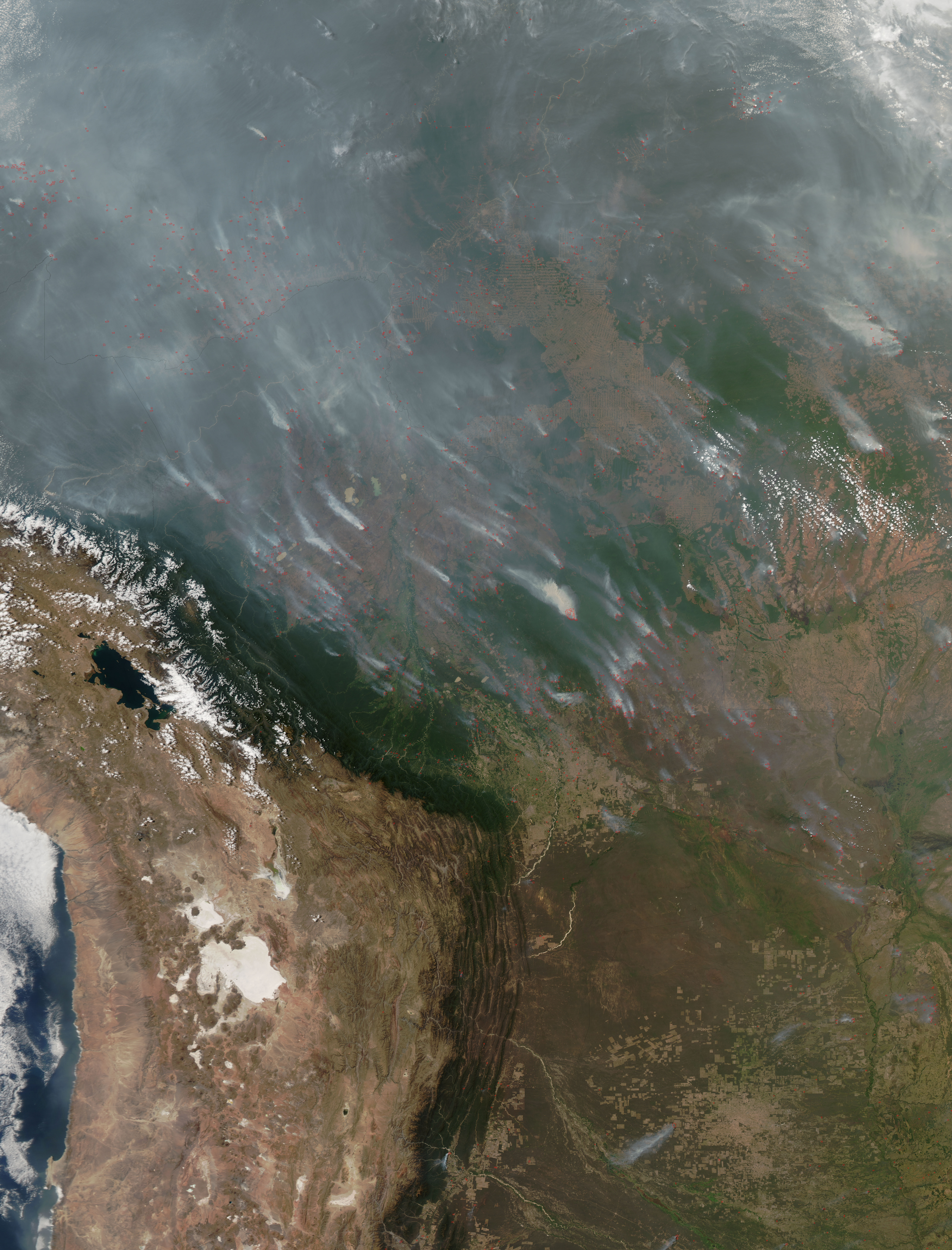 Fires and smoke in South America - related image preview