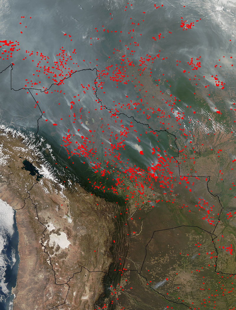 Fires and smoke in South America - related image preview