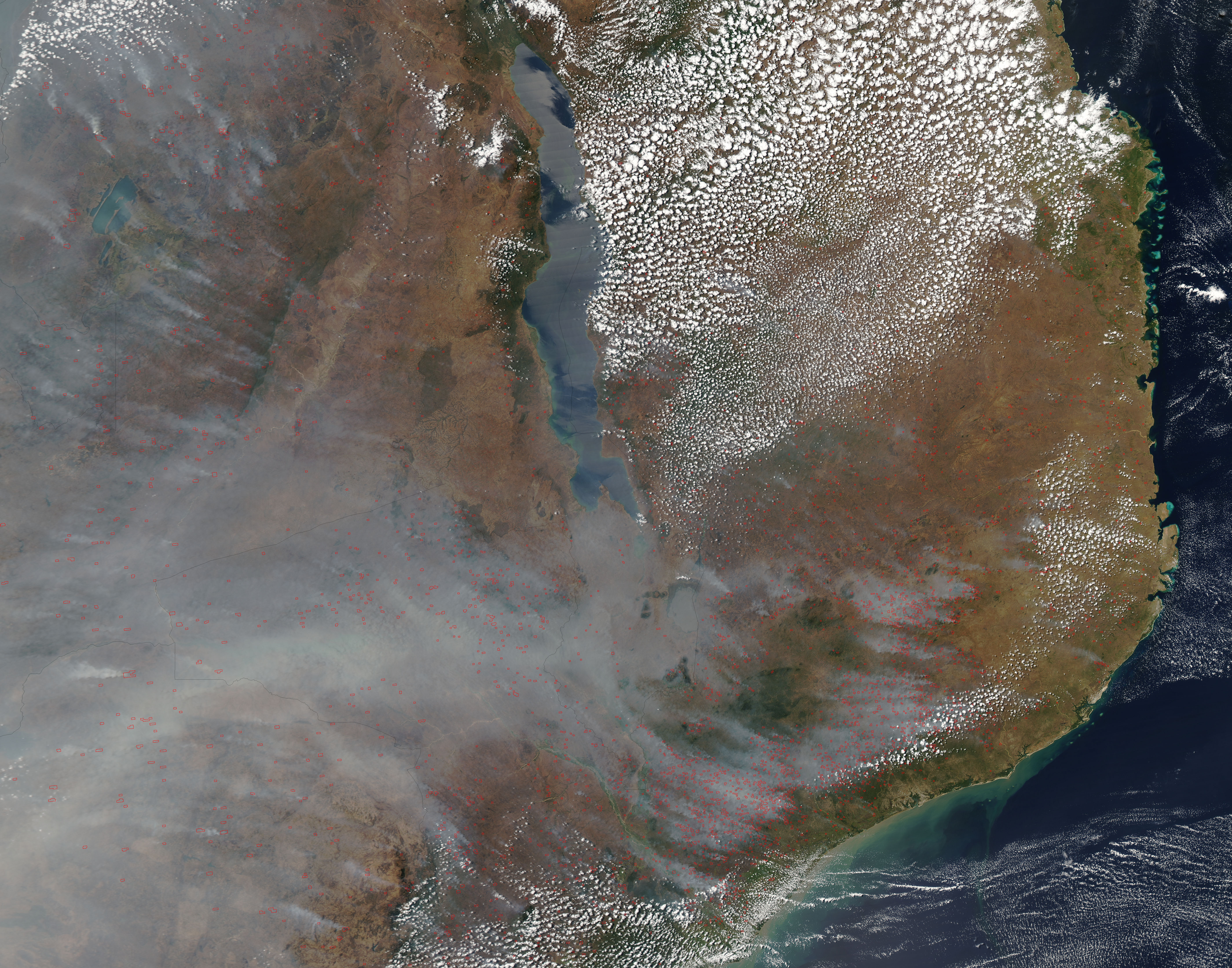 Fires in southeastern Africa - related image preview