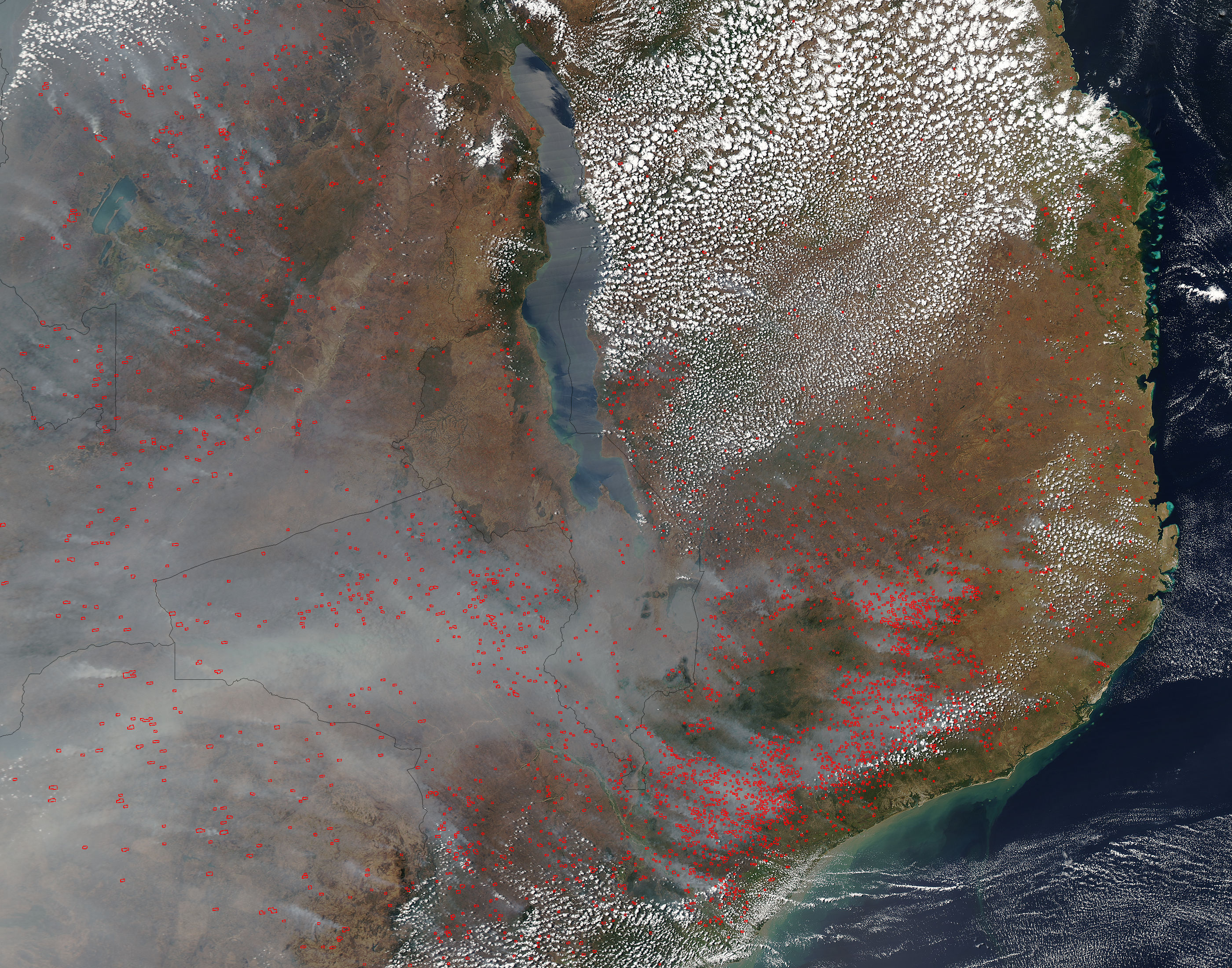 Fires in southeastern Africa - related image preview