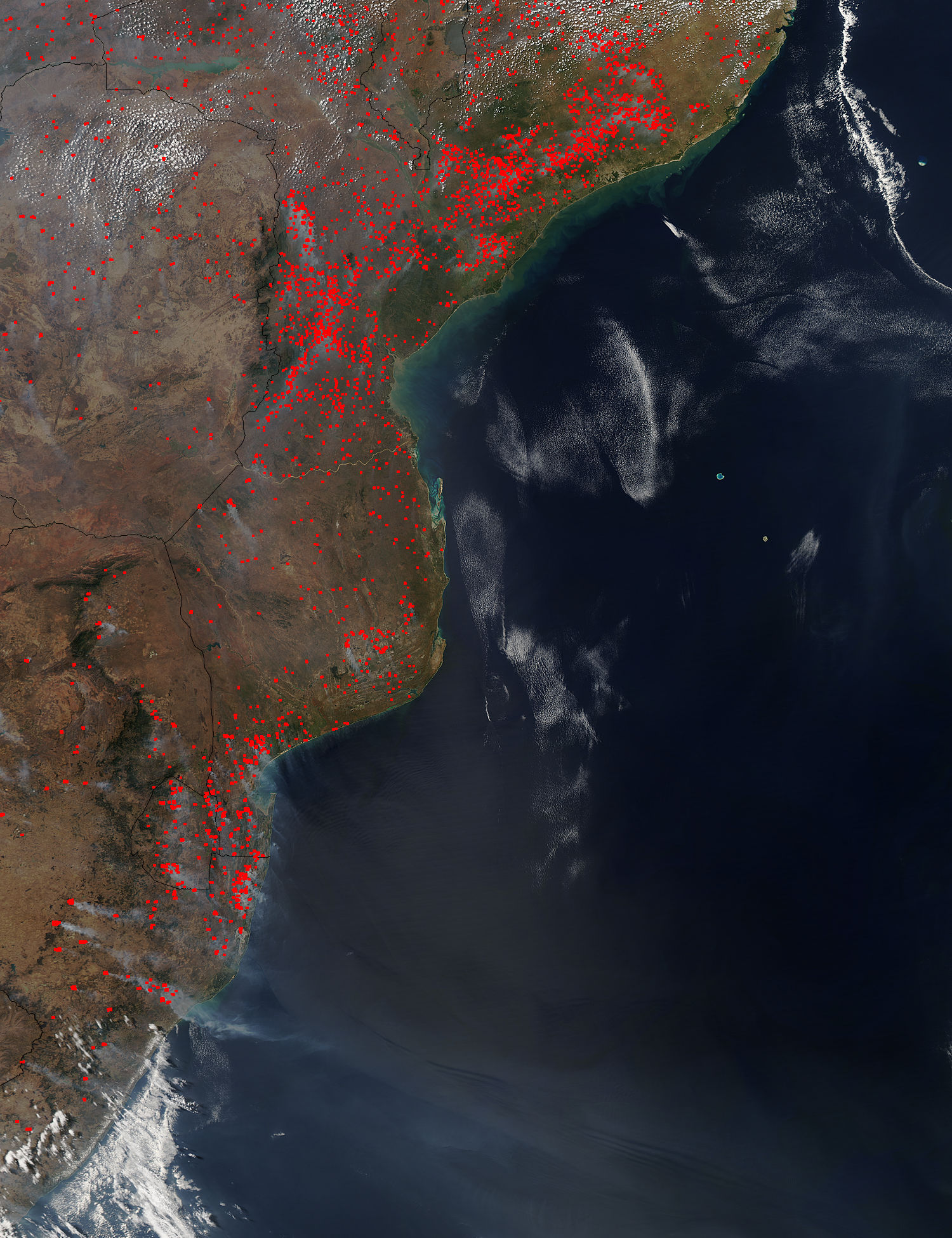 Fires in southeastern Africa - related image preview