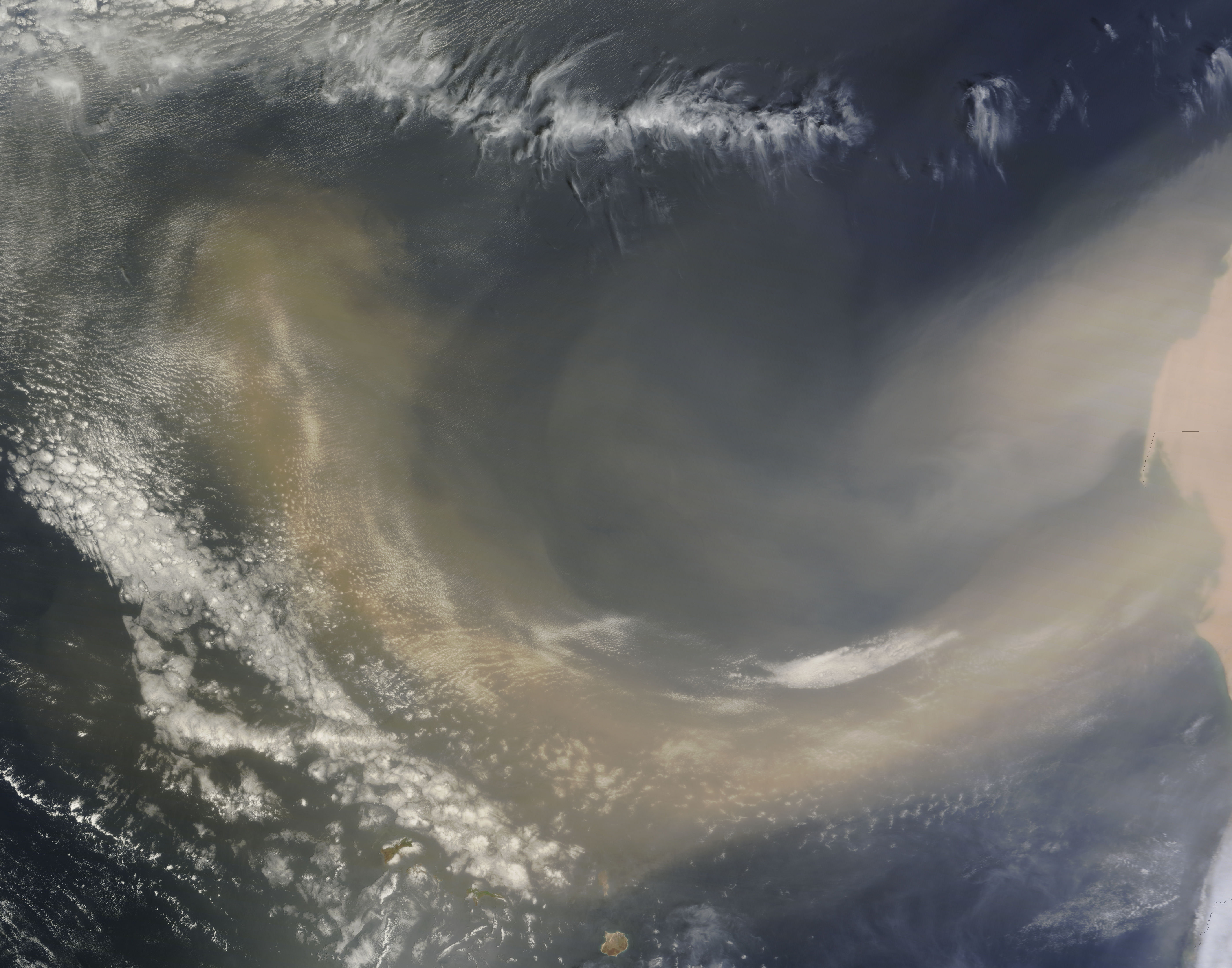 Dust storm off West Africa - related image preview