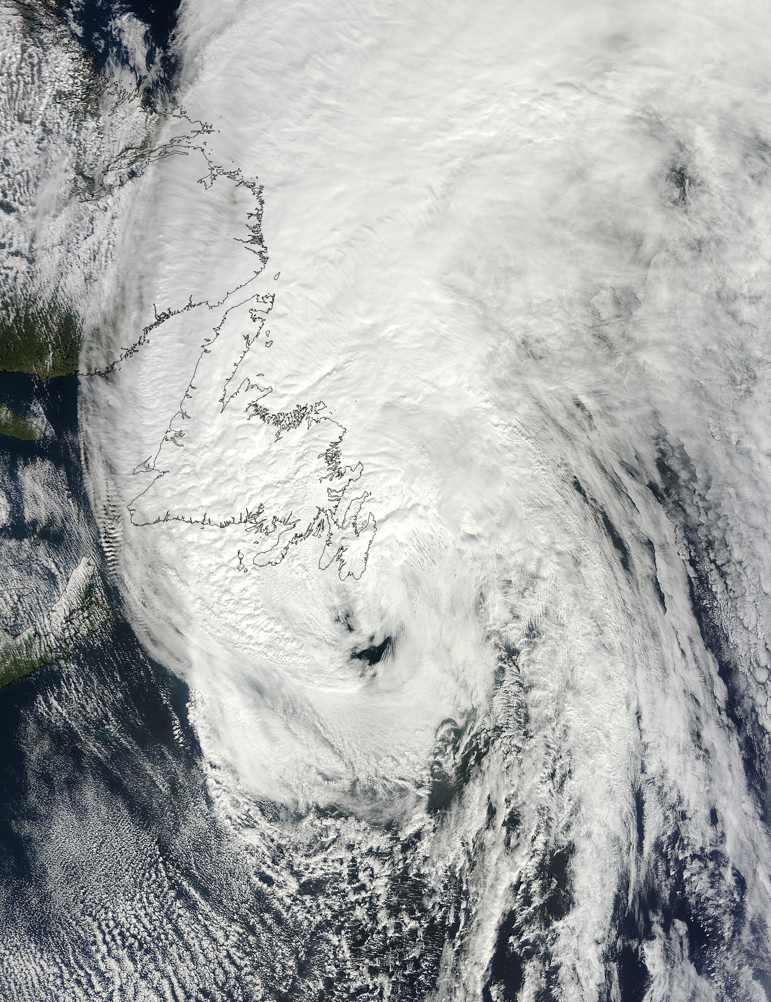 Hurricane Igor (11L) over Newfoundland - related image preview