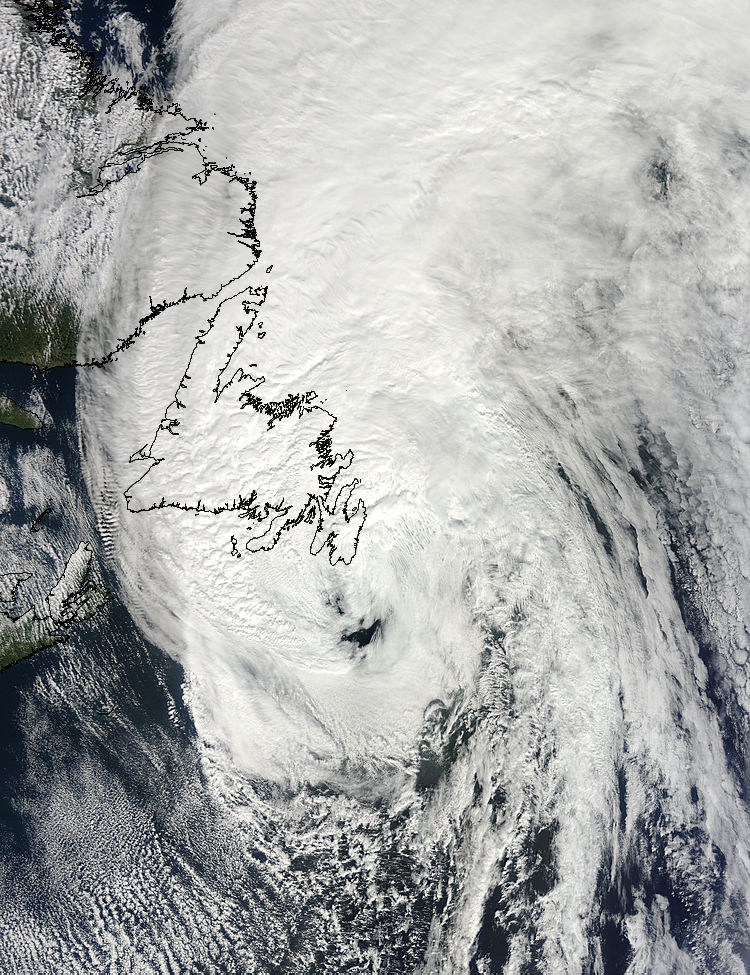 Hurricane Igor (11L) over Newfoundland - related image preview