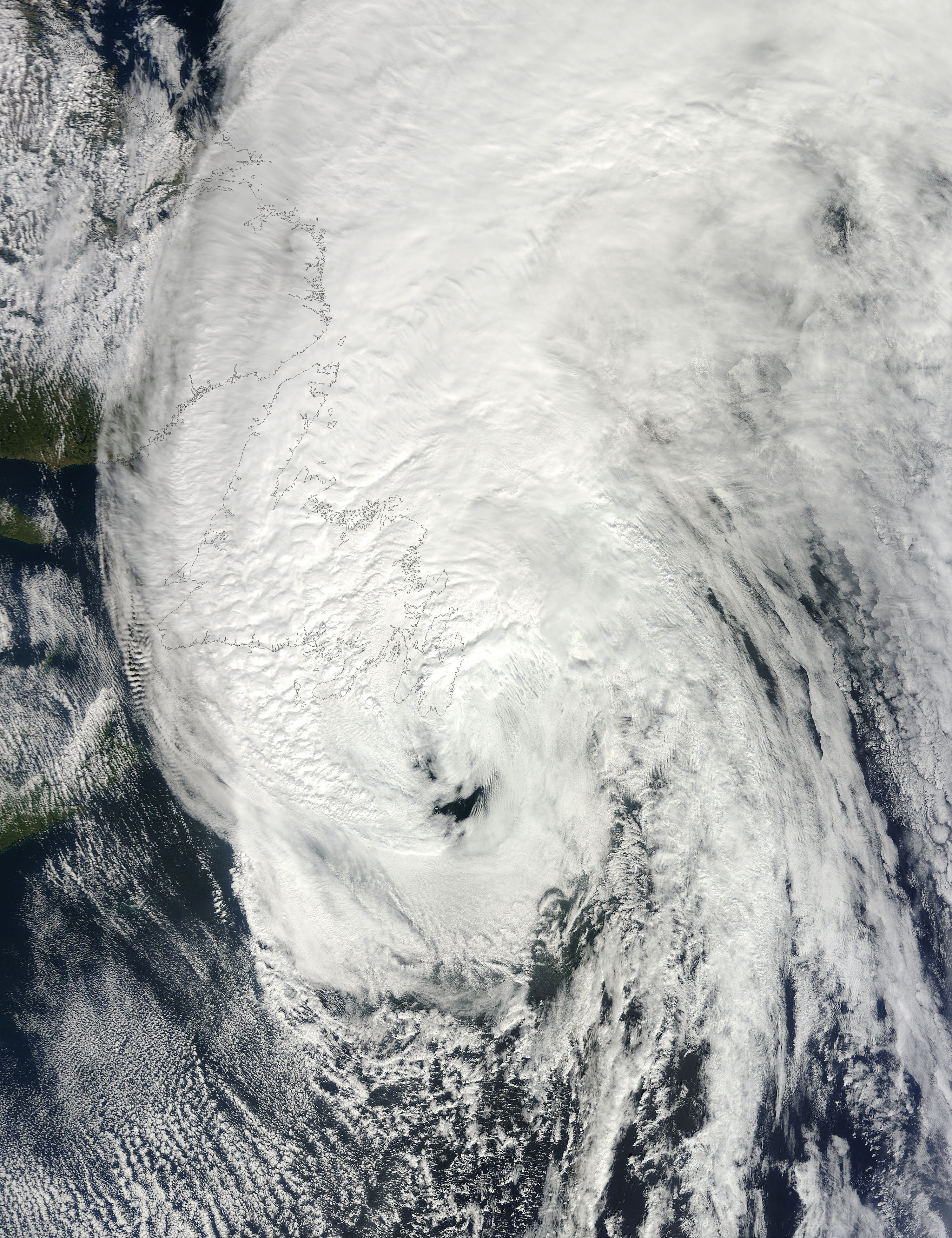 Hurricane Igor (11L) over Newfoundland - related image preview