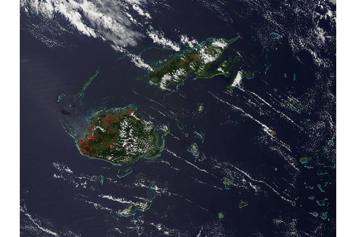 Fires in the Fiji Islands