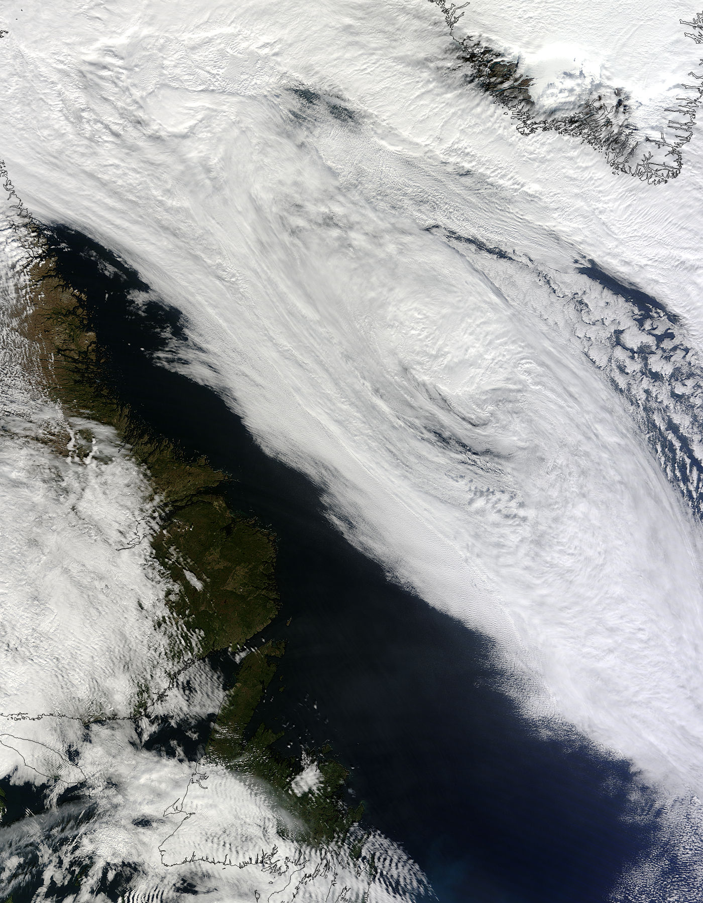 Post-Tropical/Extratropical Storm Igor (11L) over Davis Strait - related image preview