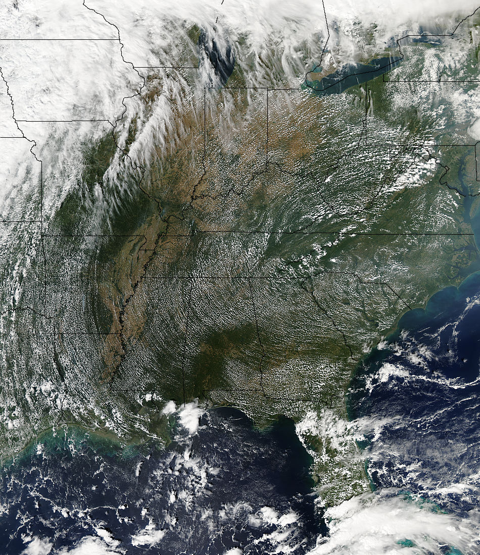 Cloud patterns over the eastern United States - related image preview