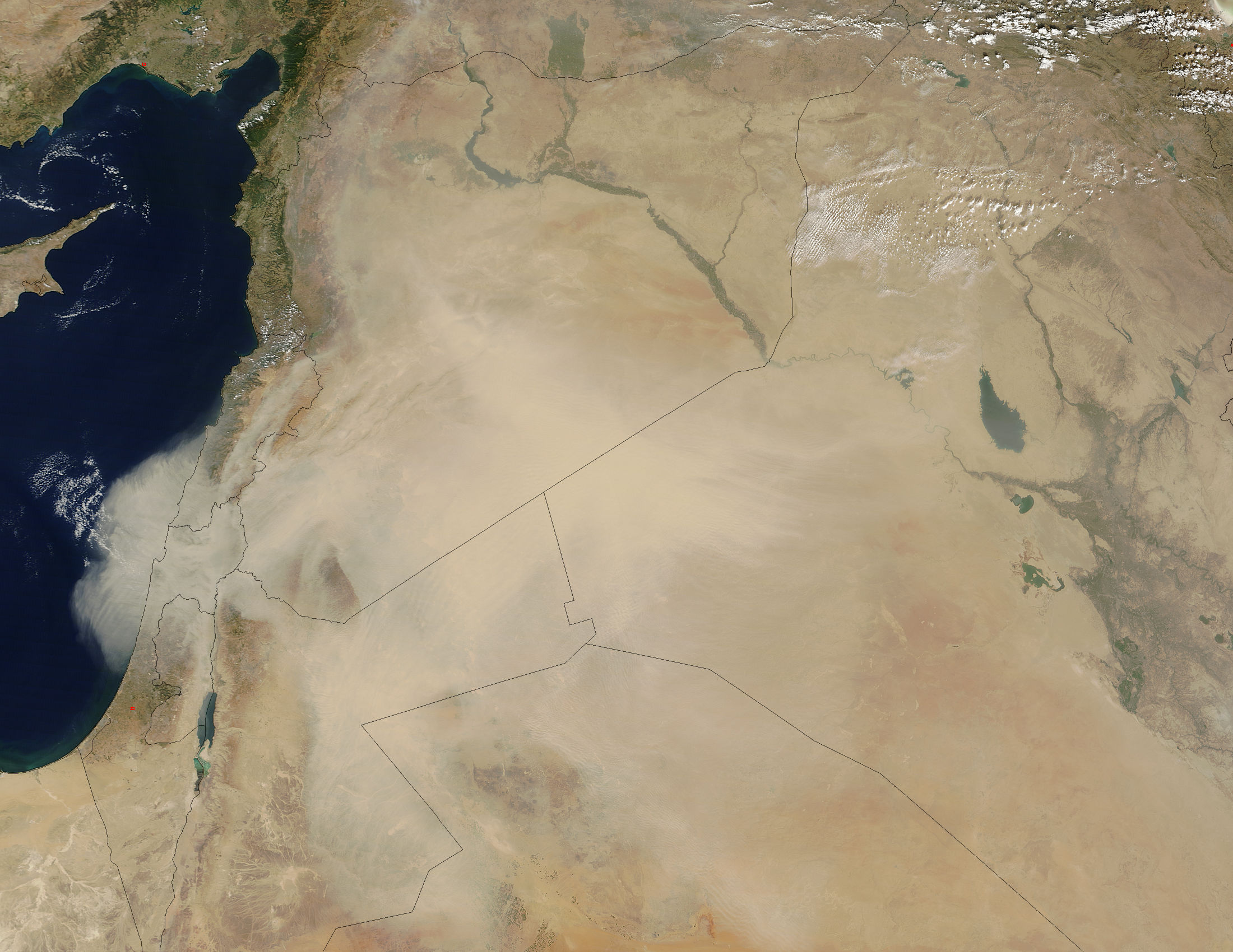 Dust storm in the Middle East - related image preview