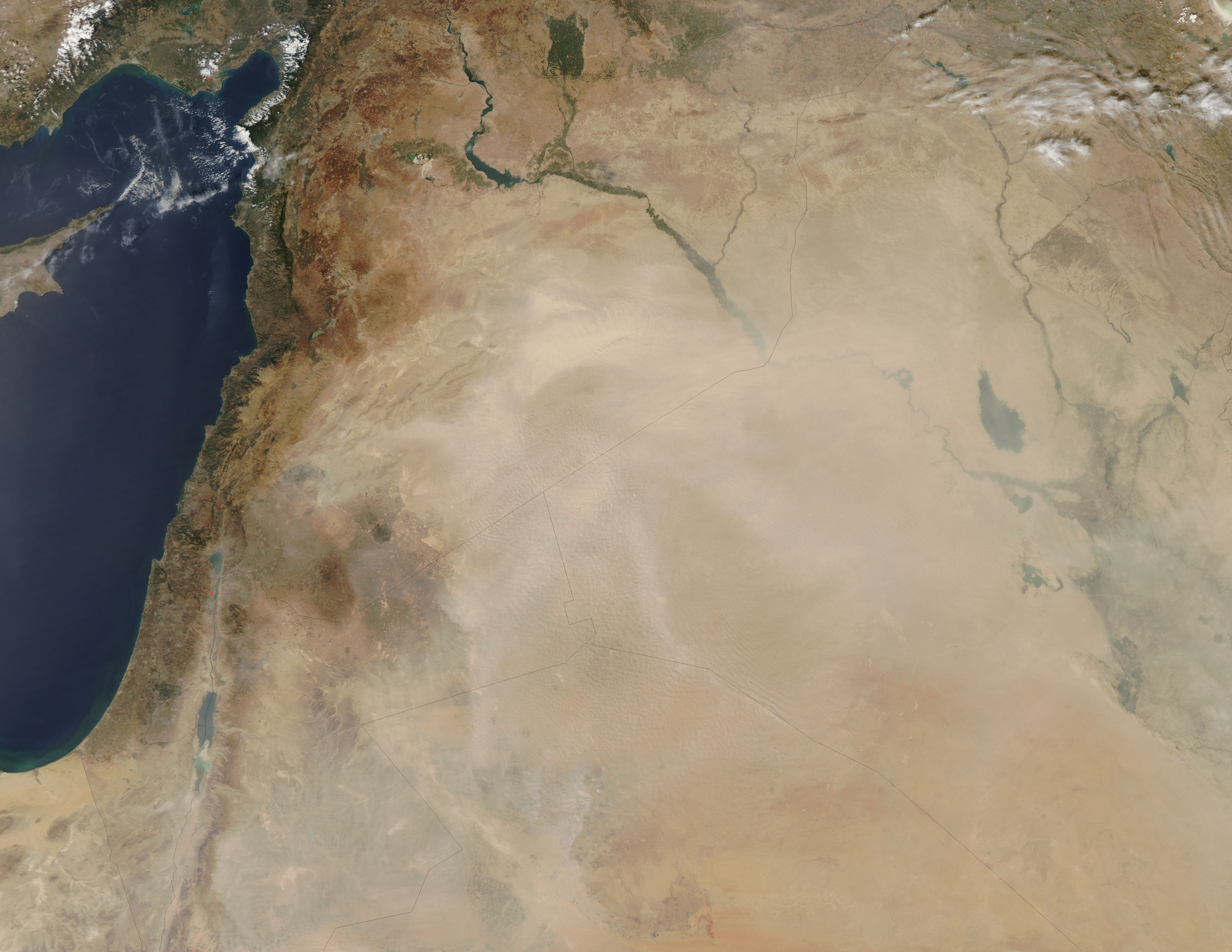 Dust storm in the Middle East - related image preview