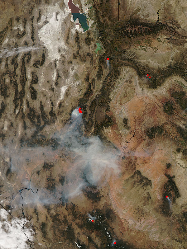 Twitchell Canyon Fire in central Utah - related image preview