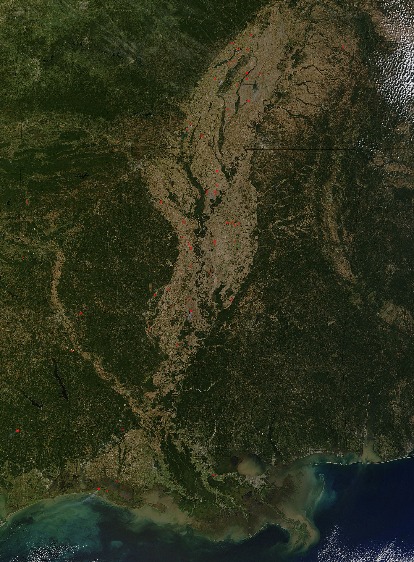 Fires in the lower Mississippi Valley - related image preview