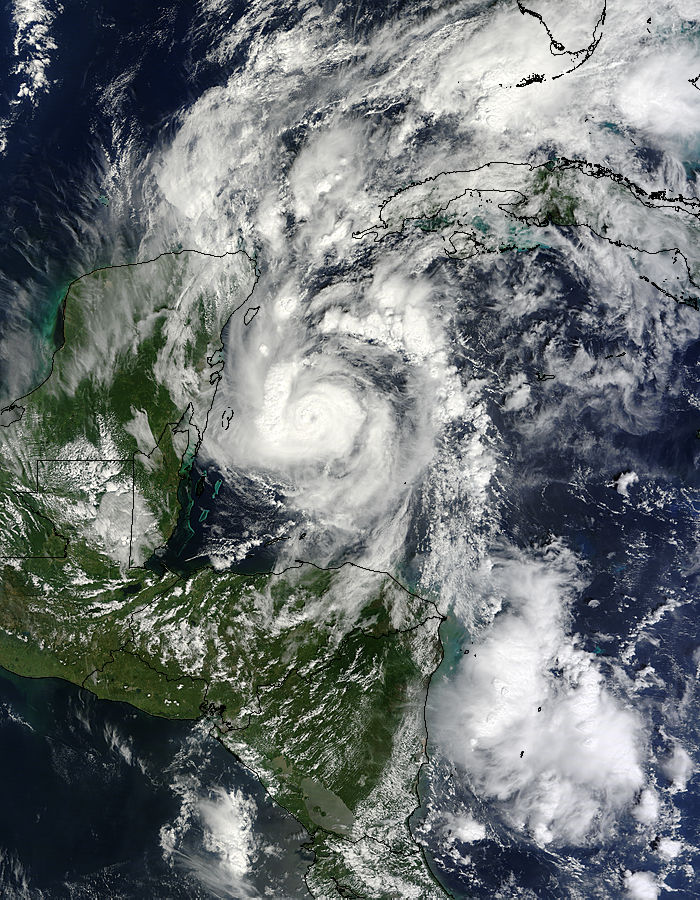 Hurricane Paula (18L) off the Yucatan Peninsula - related image preview