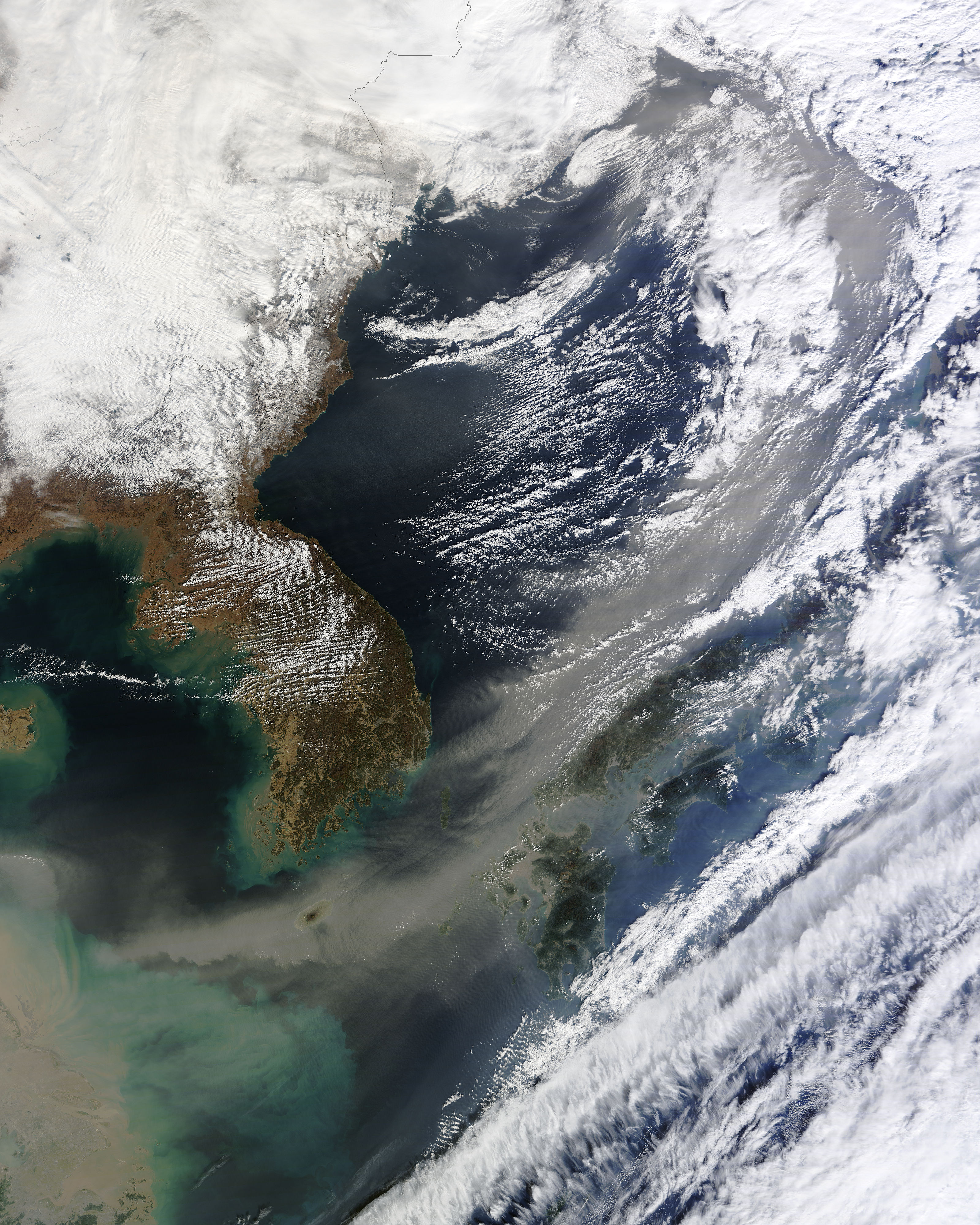 Dust from Gobi Desert over the Sea of Japan - related imagethumbnail