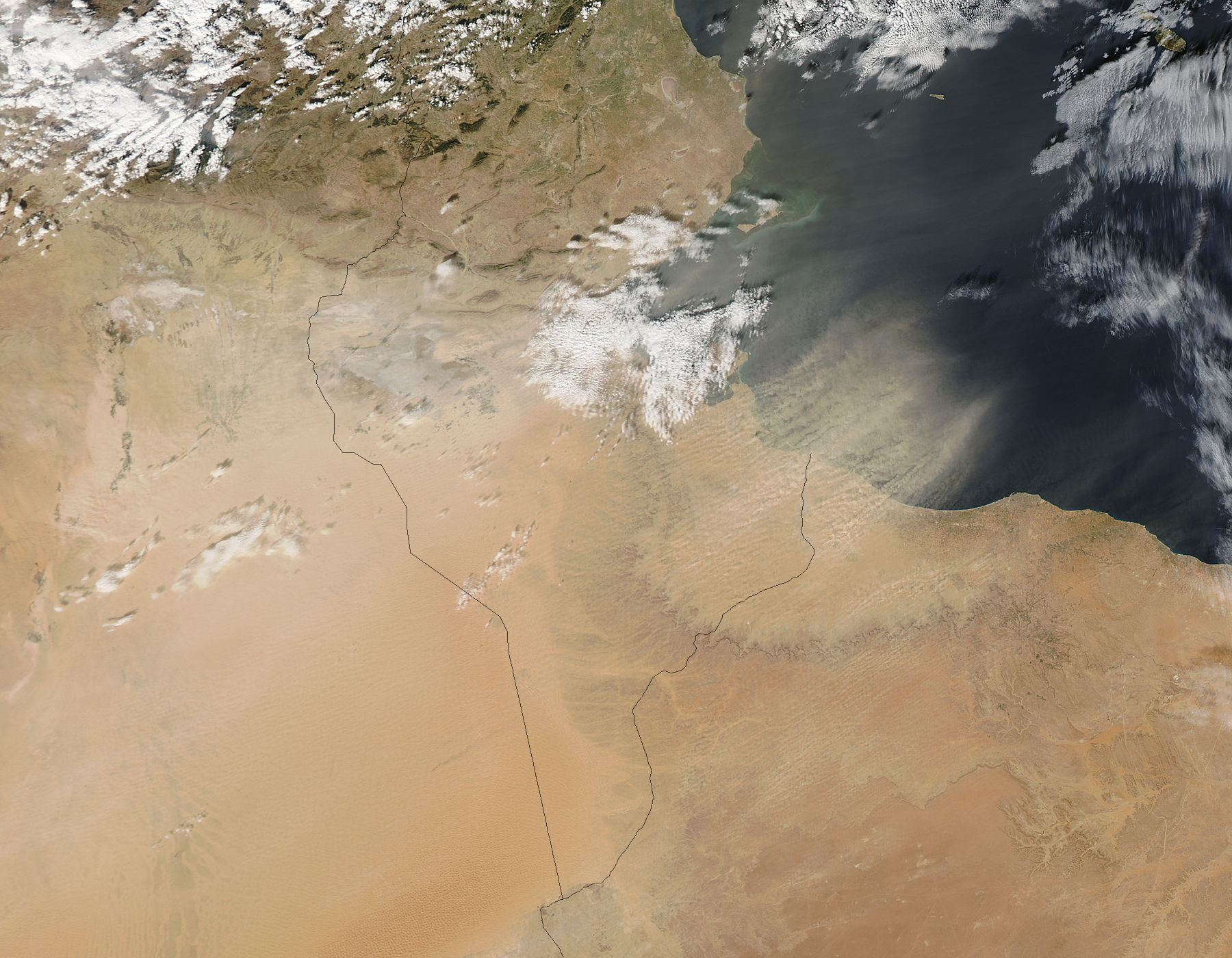 Dust storms in northern Africa - related image preview