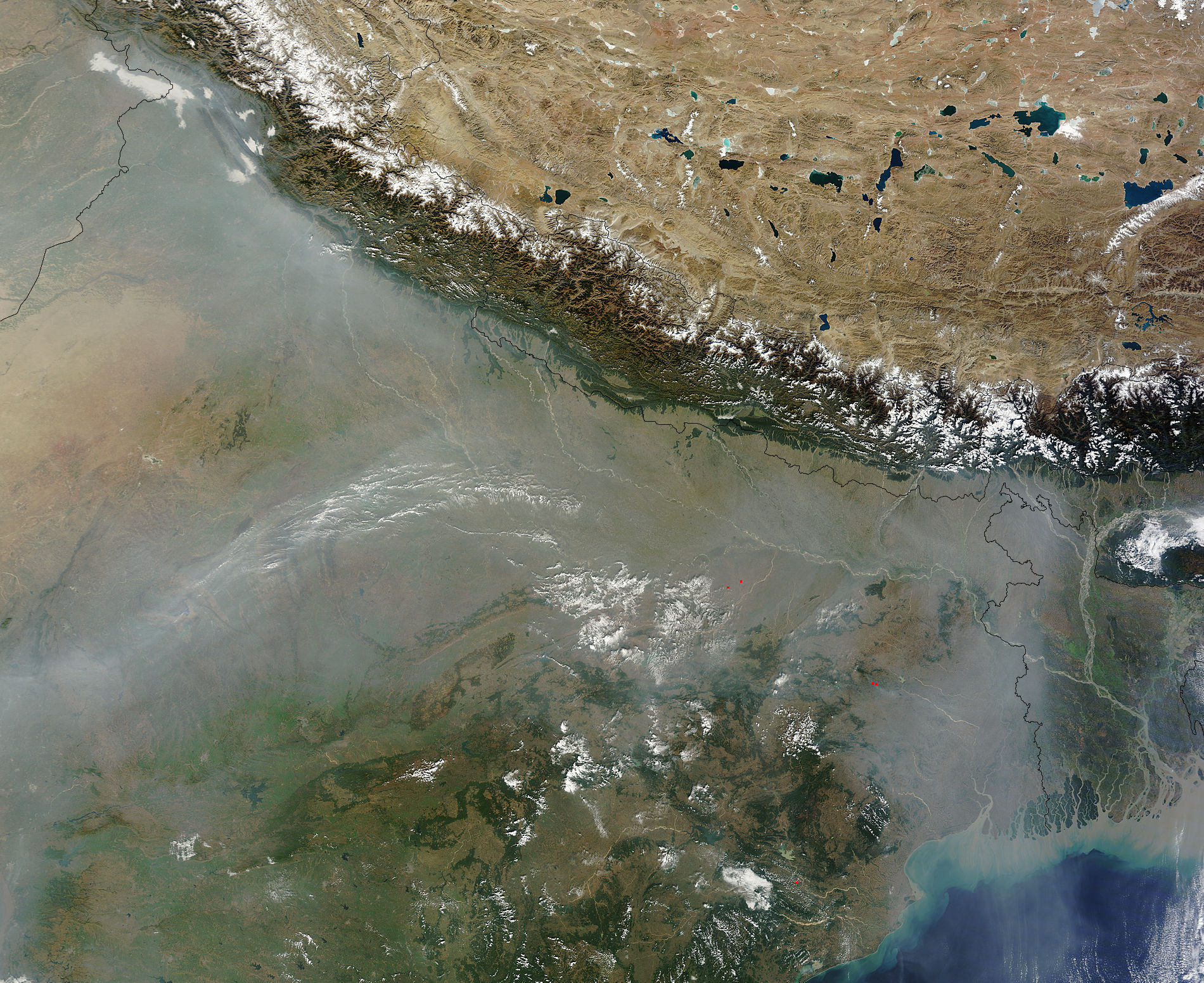 Haze over Northern India - related image preview