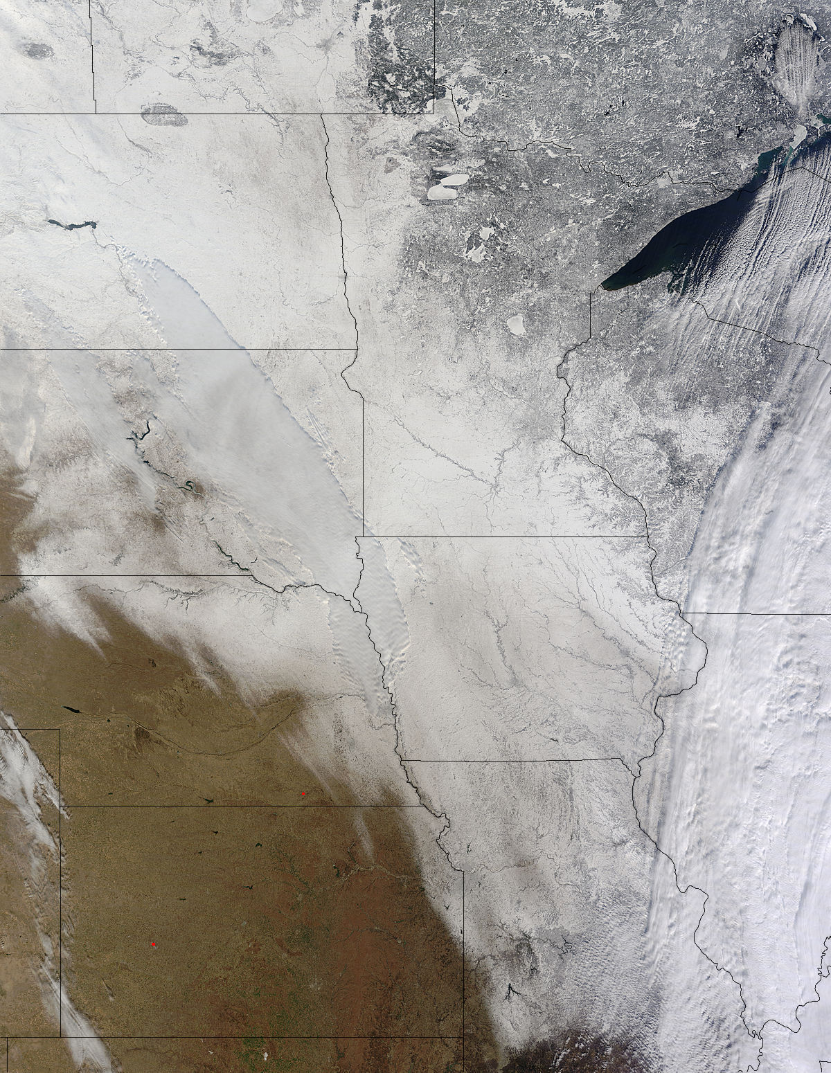 Snow across the midwestern United States - related image preview