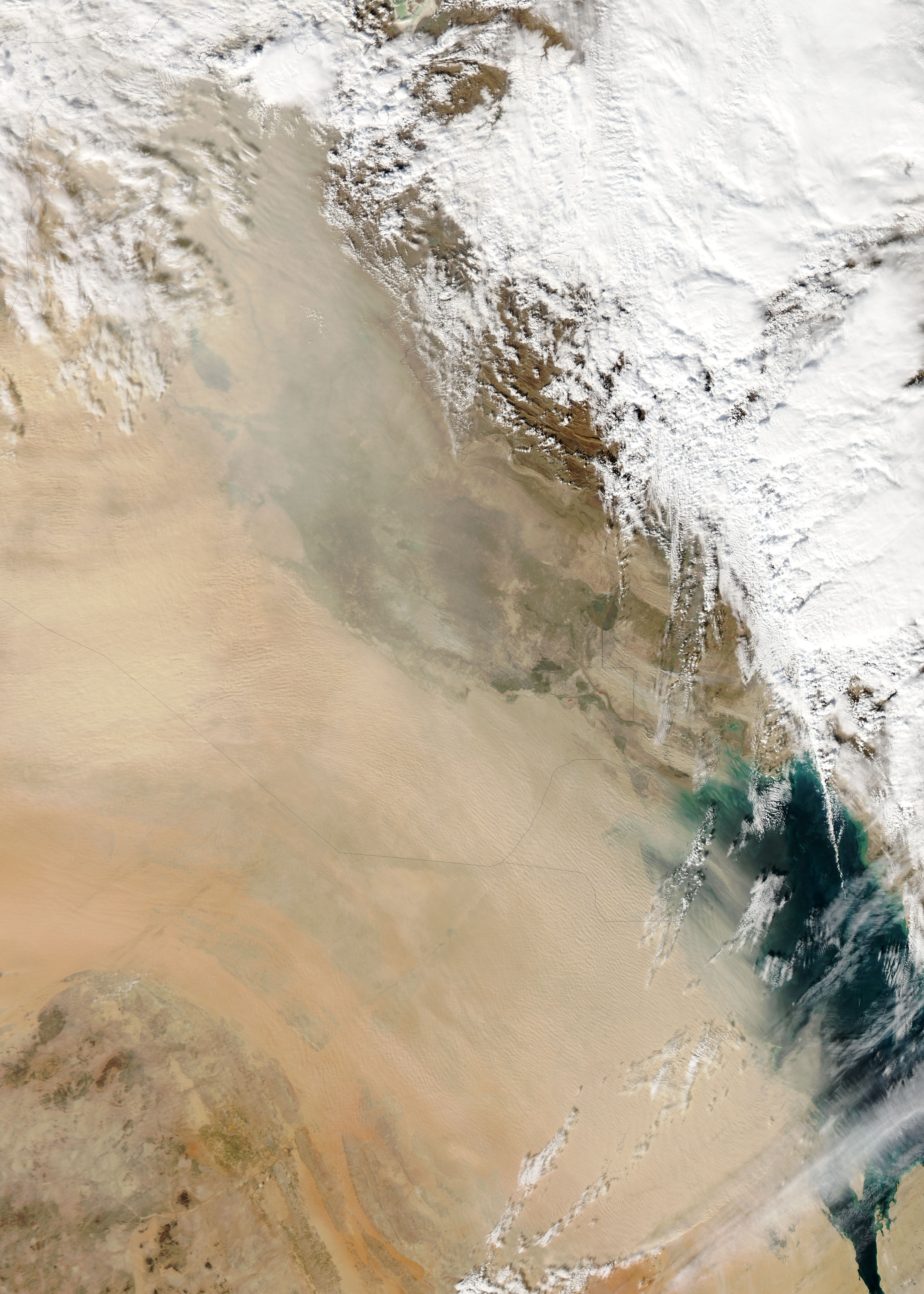 Dust storms over the Middle East - related image preview