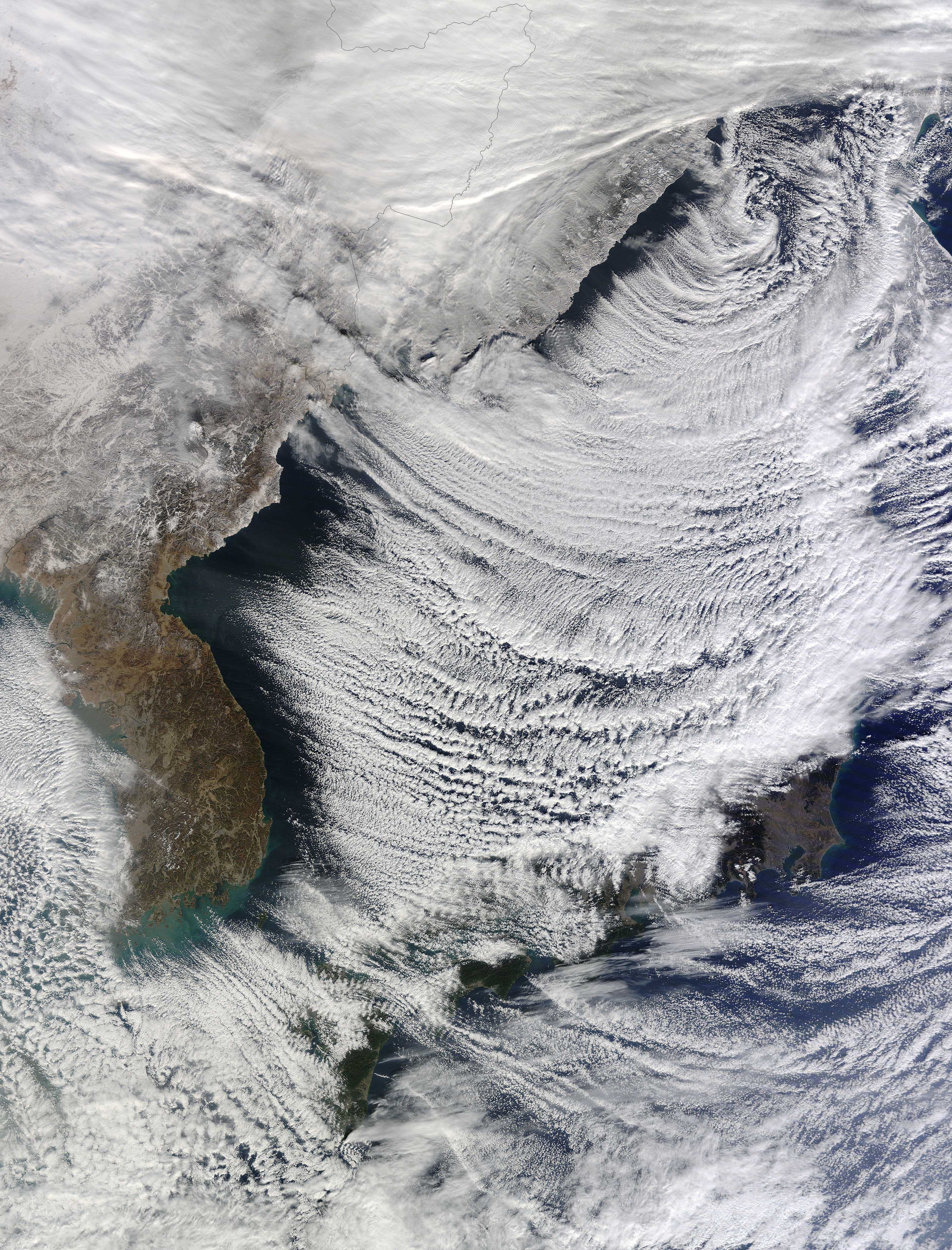 Cloud streets in the Sea of Japan - related image preview
