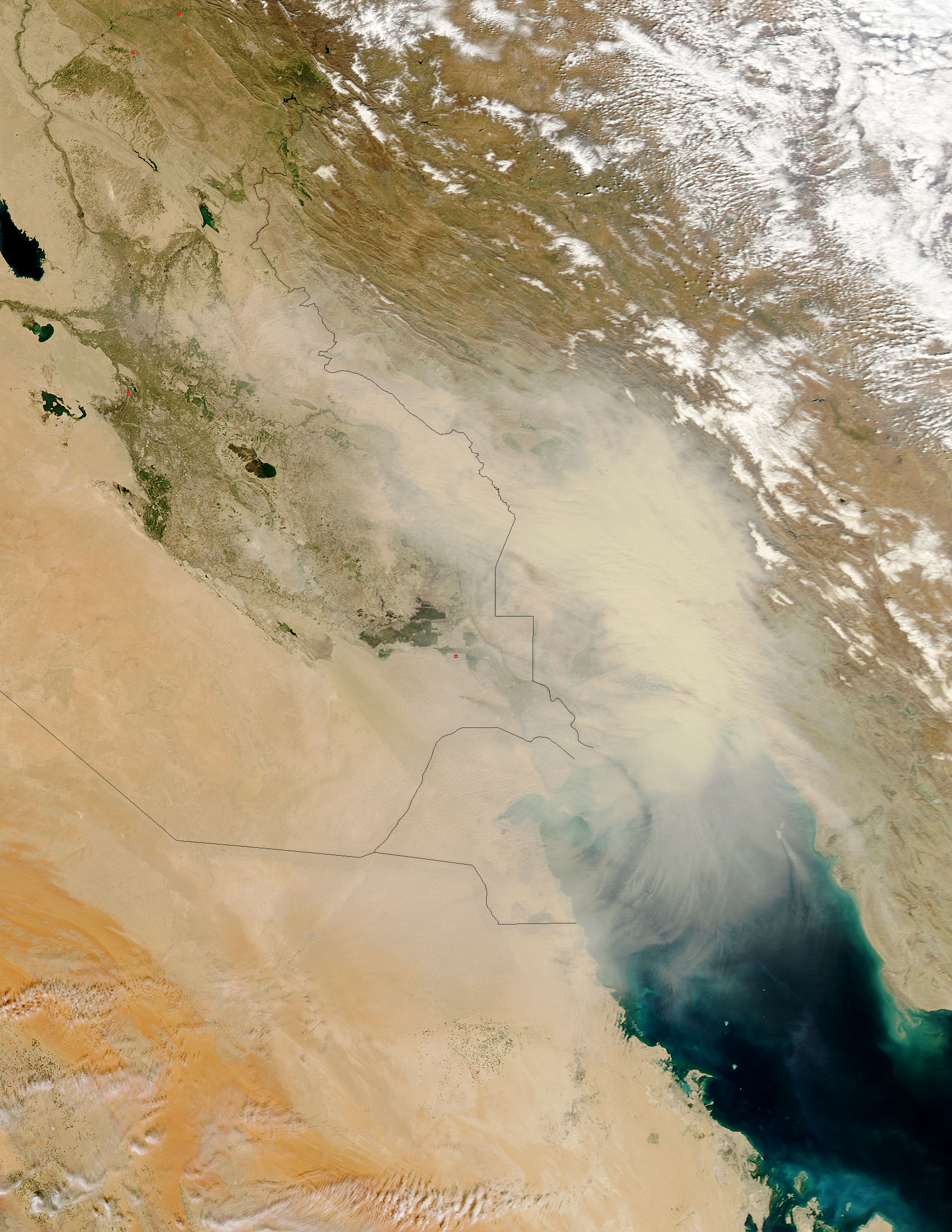 Dust storm in the Middle East - related image preview