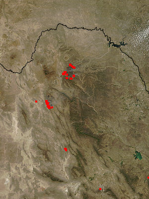 Fires in northern Mexico (true color) - related image preview