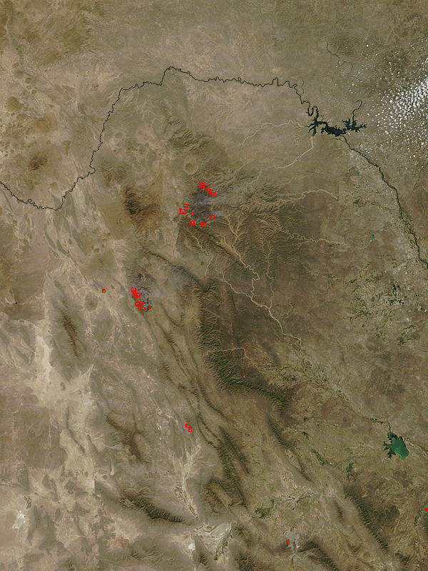 Fires in northern Mexico (true color) - related image preview