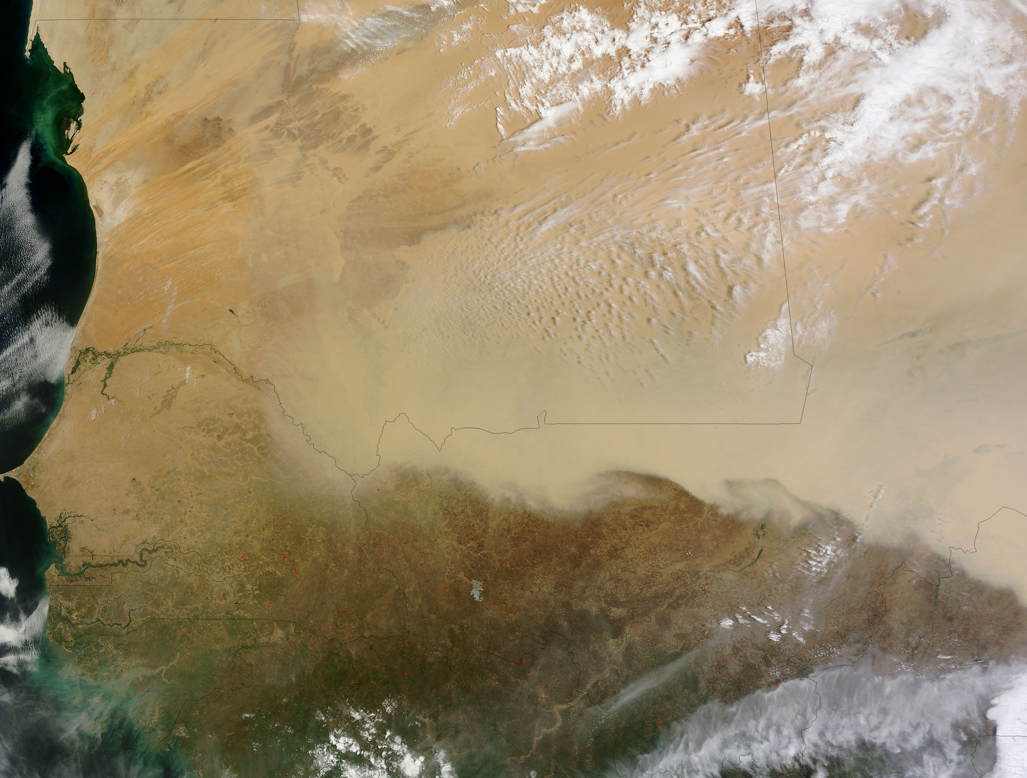 Dust storm in the Sahara - related image preview