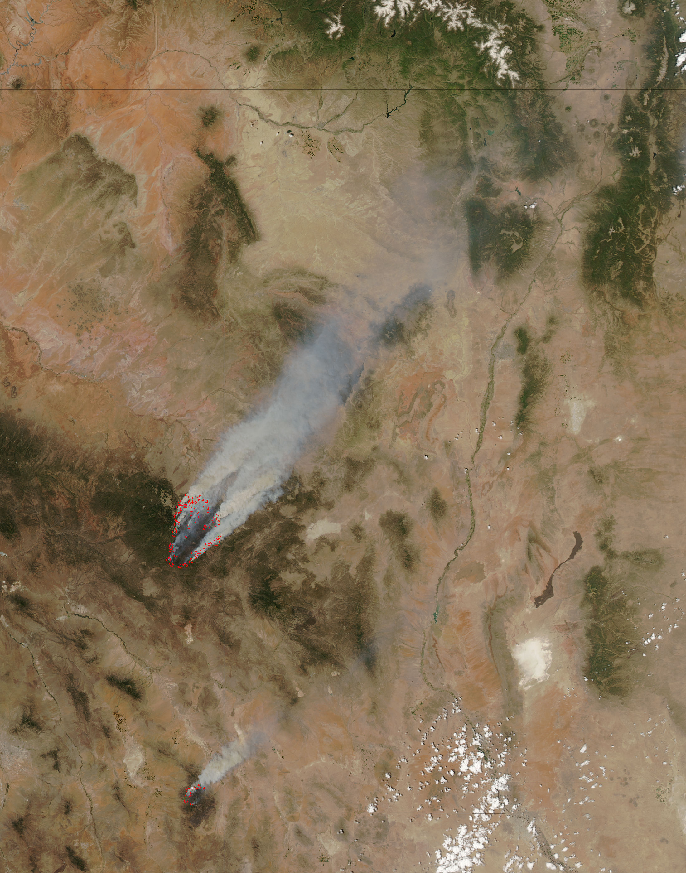 Wallow North and Horseshoe2 fires, Arizona - related image preview