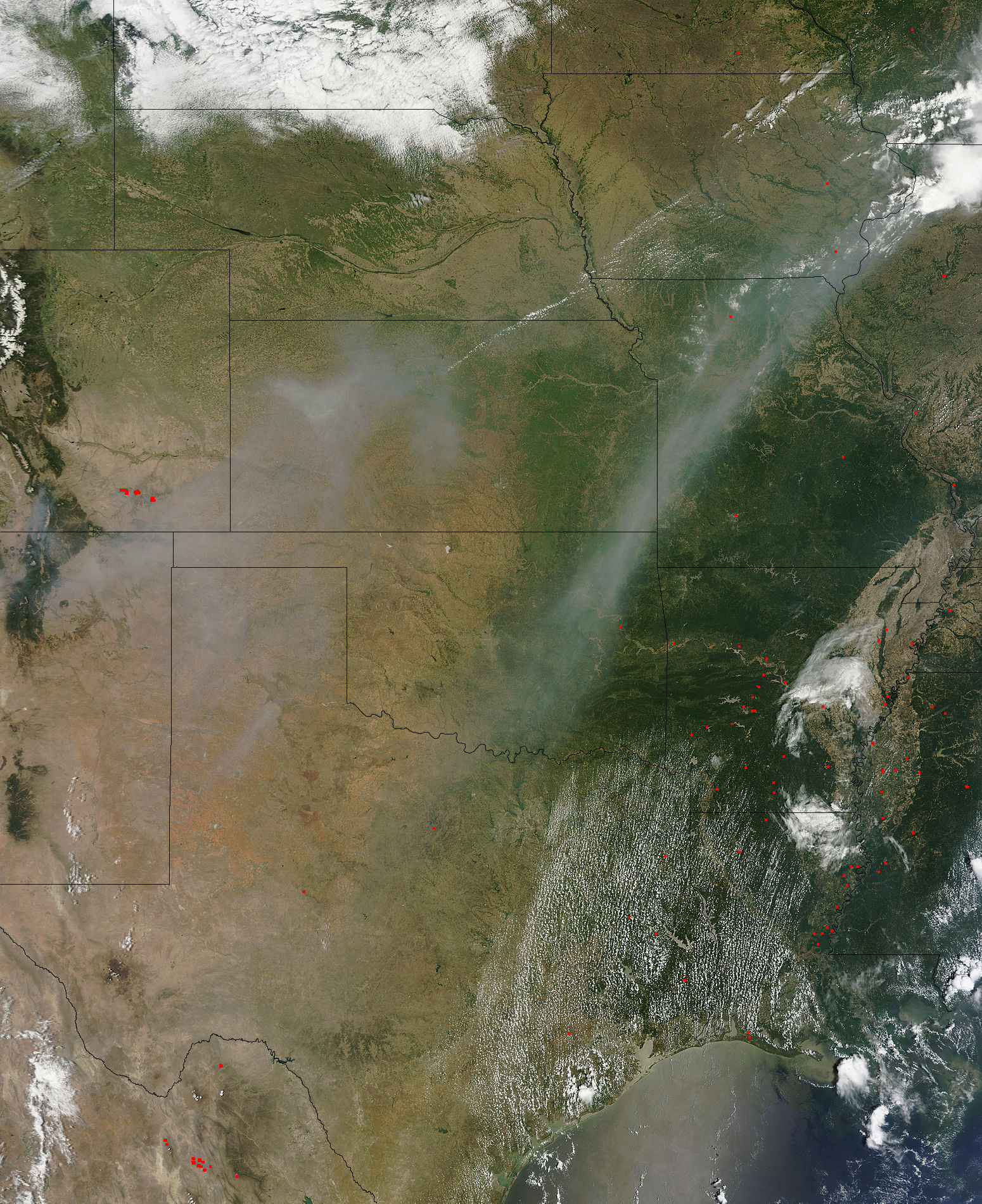Smoke from Arizona fires across the Midwest - related image preview