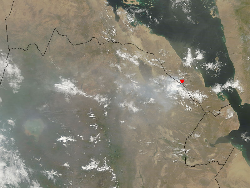 Plume from Nabro volcano, Eritrea (morning overpass) - related image preview