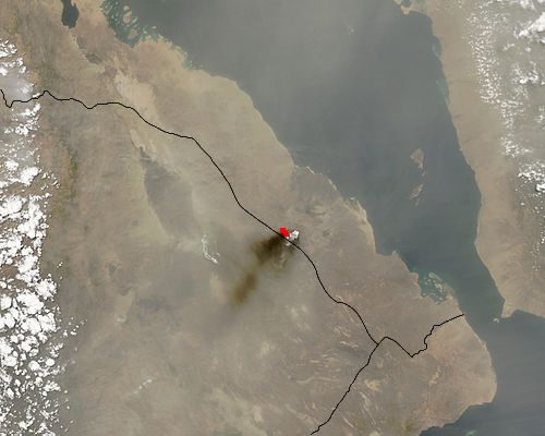 Activity at Nabro volcano, Eritrea (afternoon overpass) - related image preview