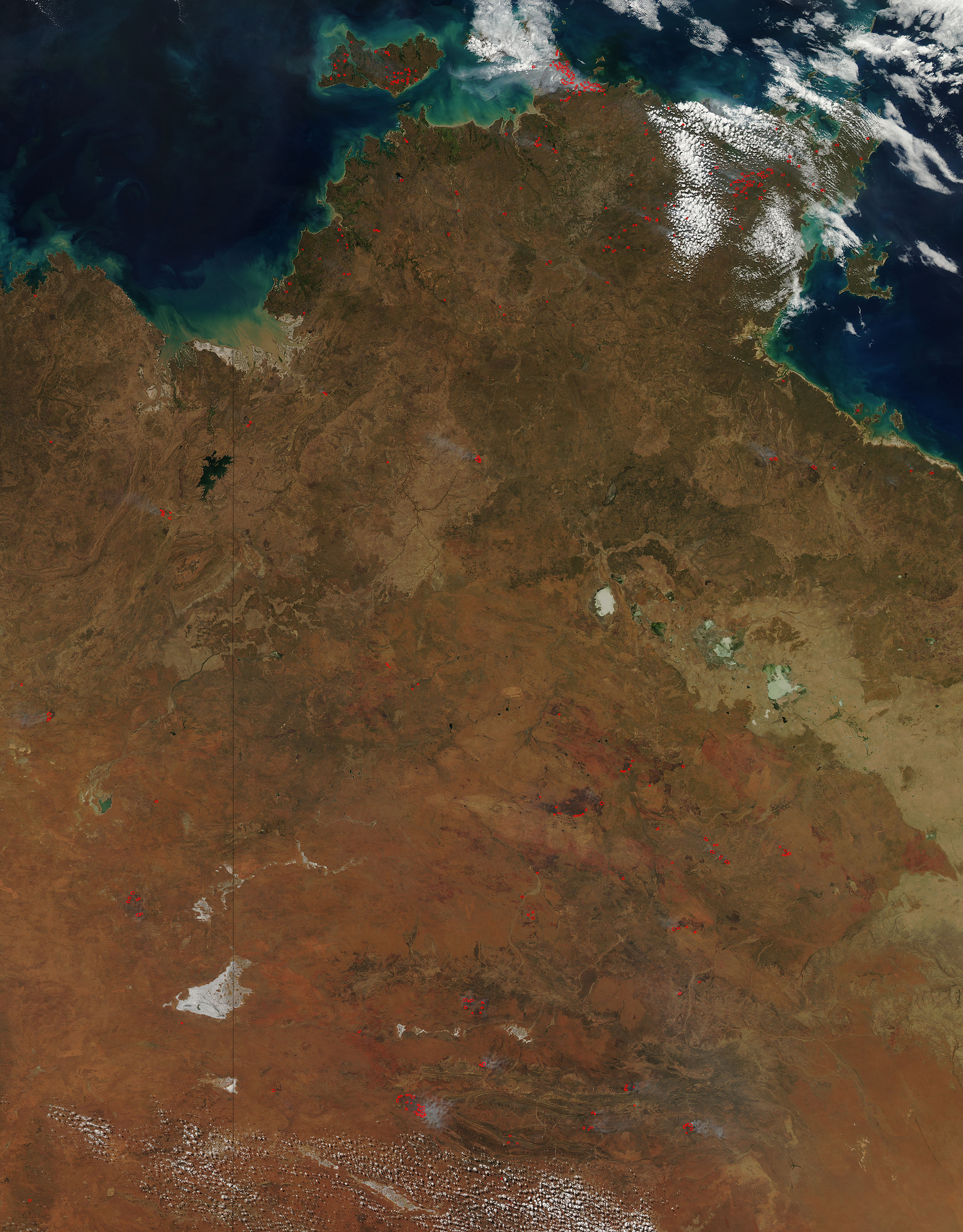 Fires in north central Australia - related image preview