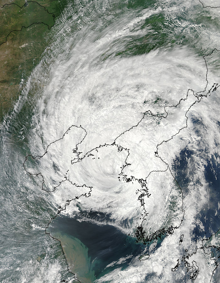 Tropical Storm Muifa (11W) over China and Korea - related image preview